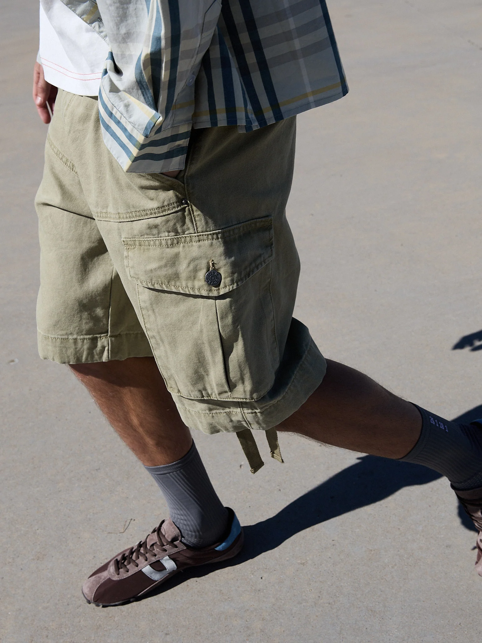 Bermudas cargo ajustables - Cashmere