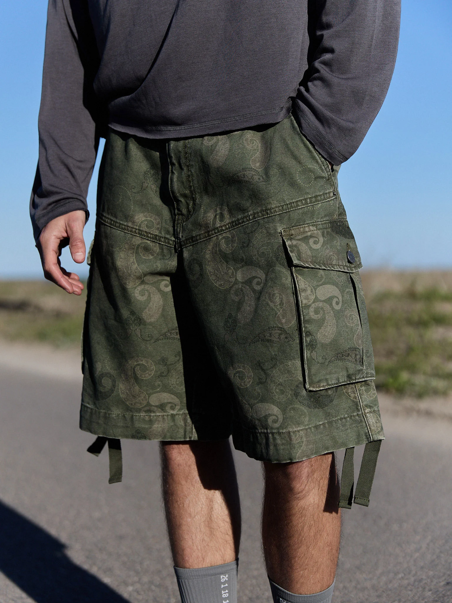 Bermudas cargo cachemira ajustables - Cashmere