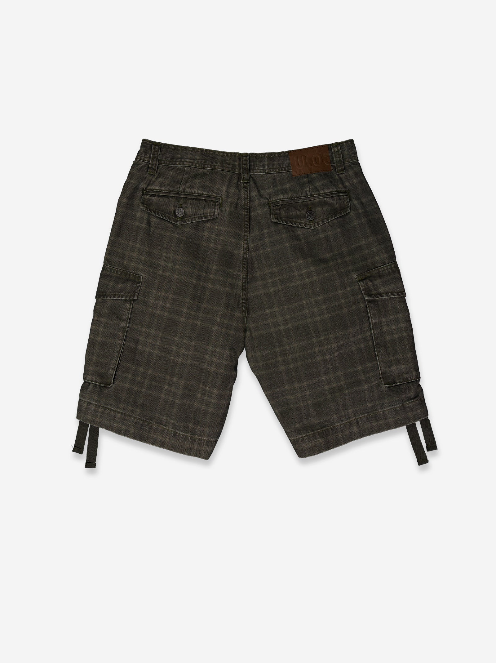 Bermudas cargo tartán ajustable - Cashmere - Image 5
