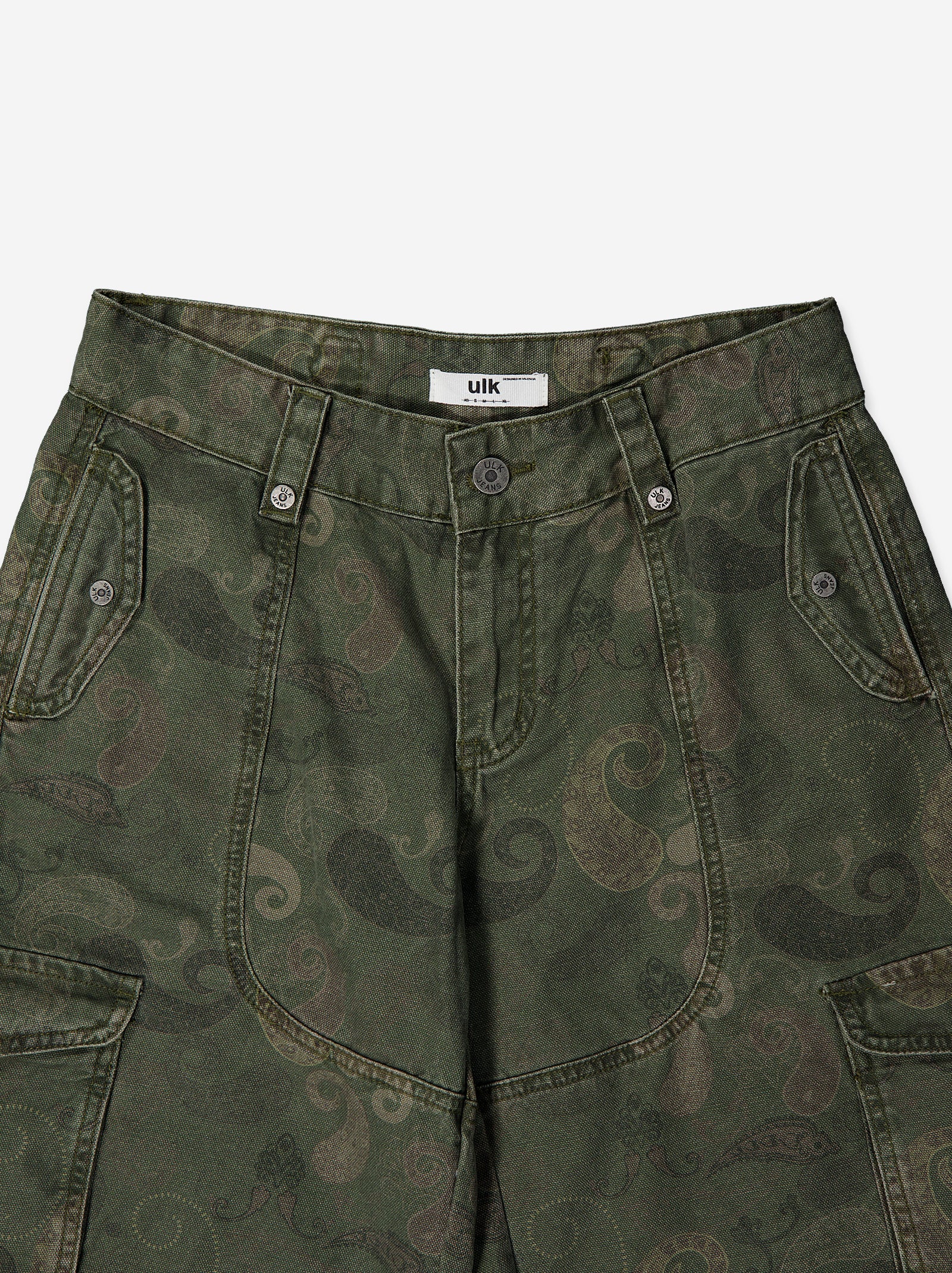 Bermuda verde con estampado paisley - Bruce - Image 4