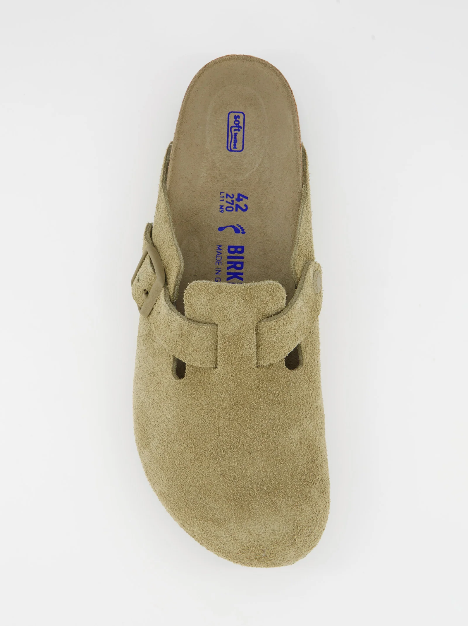 Zuecos bio de ante Birkenstock Boston con plantilla blanda - Image 2