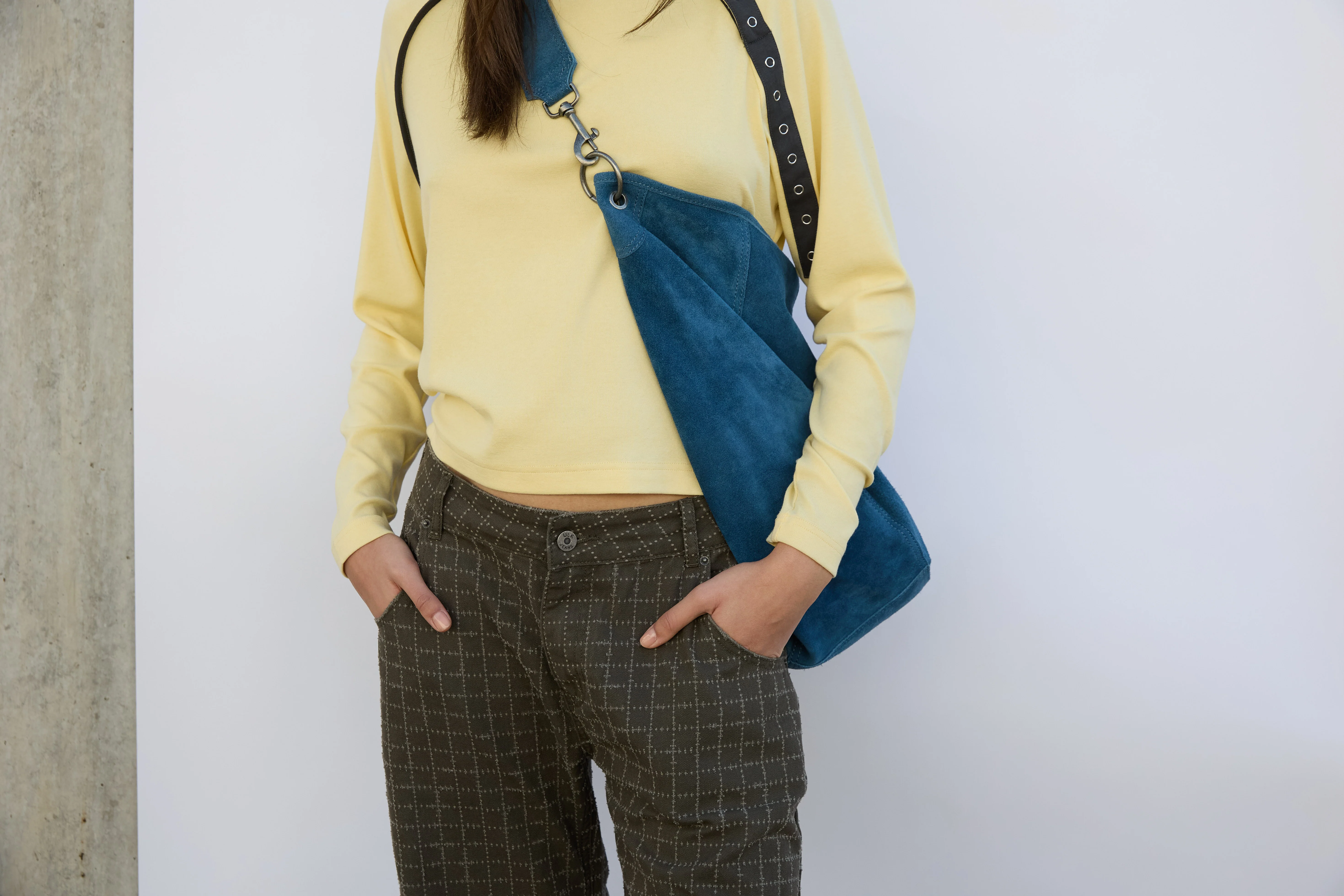 Bolso shopper azul serraje - Apris - Image 3