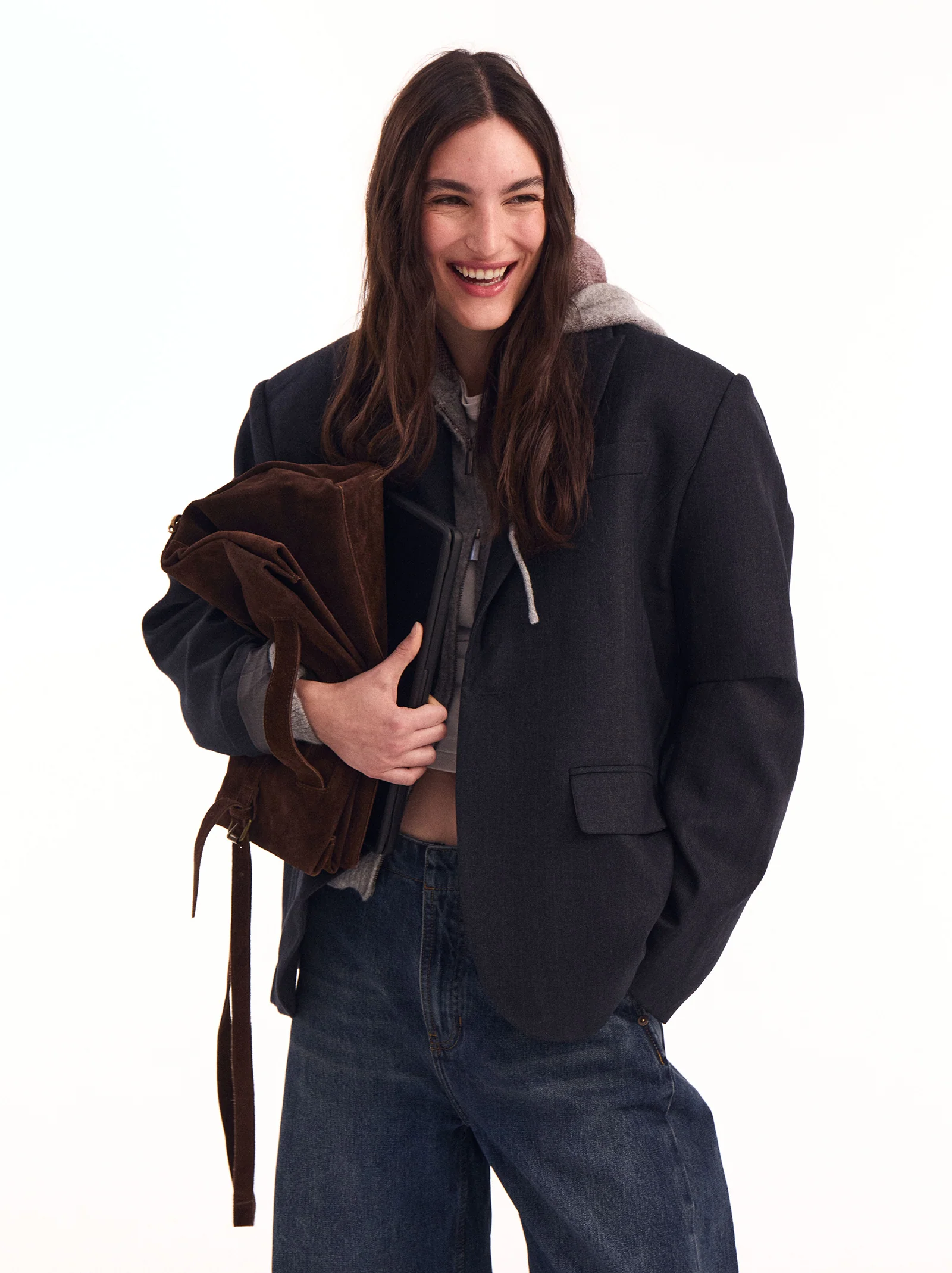 Bolso bandolera convertible de piel - ULK Roseta
