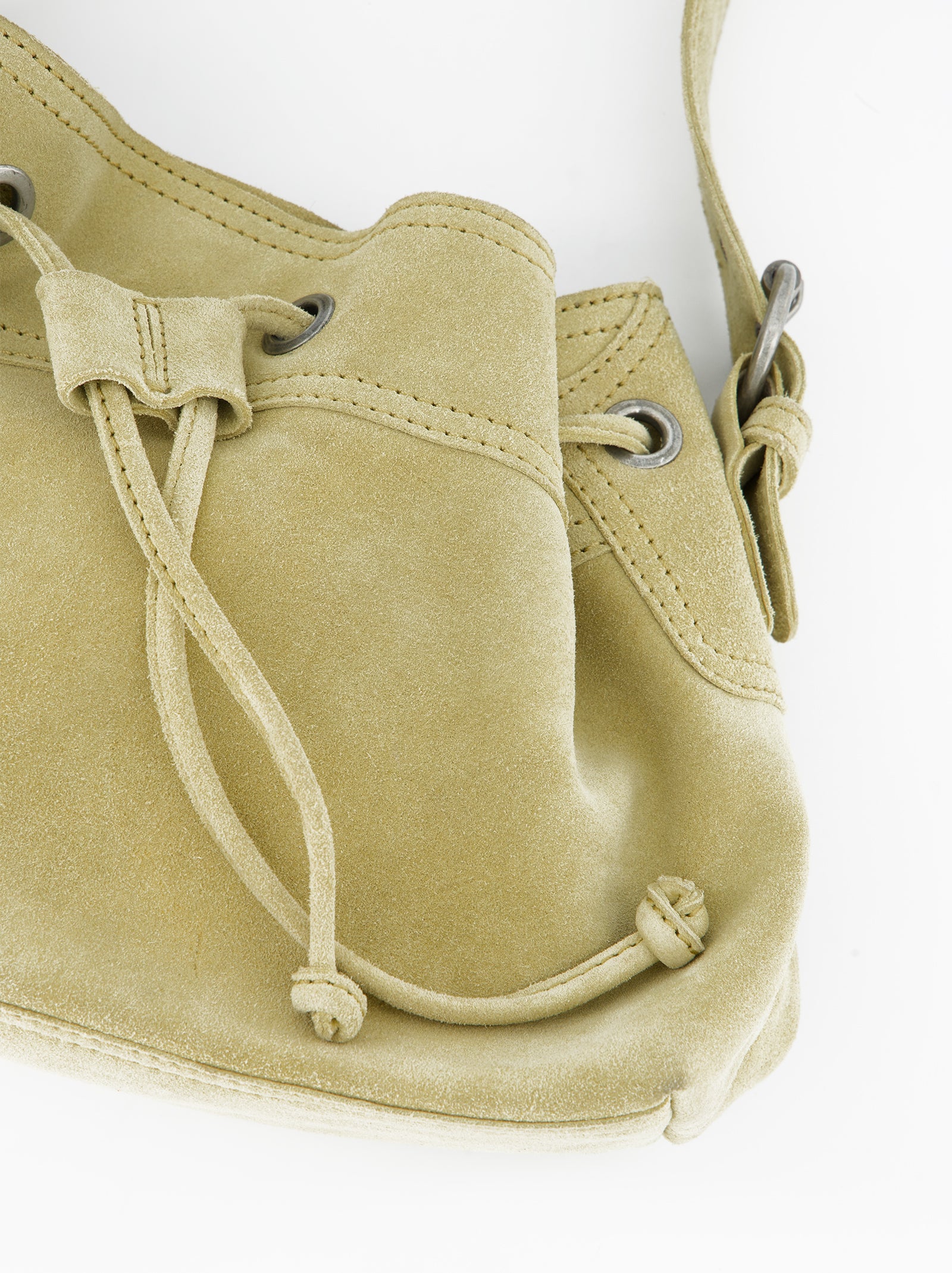 Bolso bucket de piel amarillo - Pomelie - Image 5