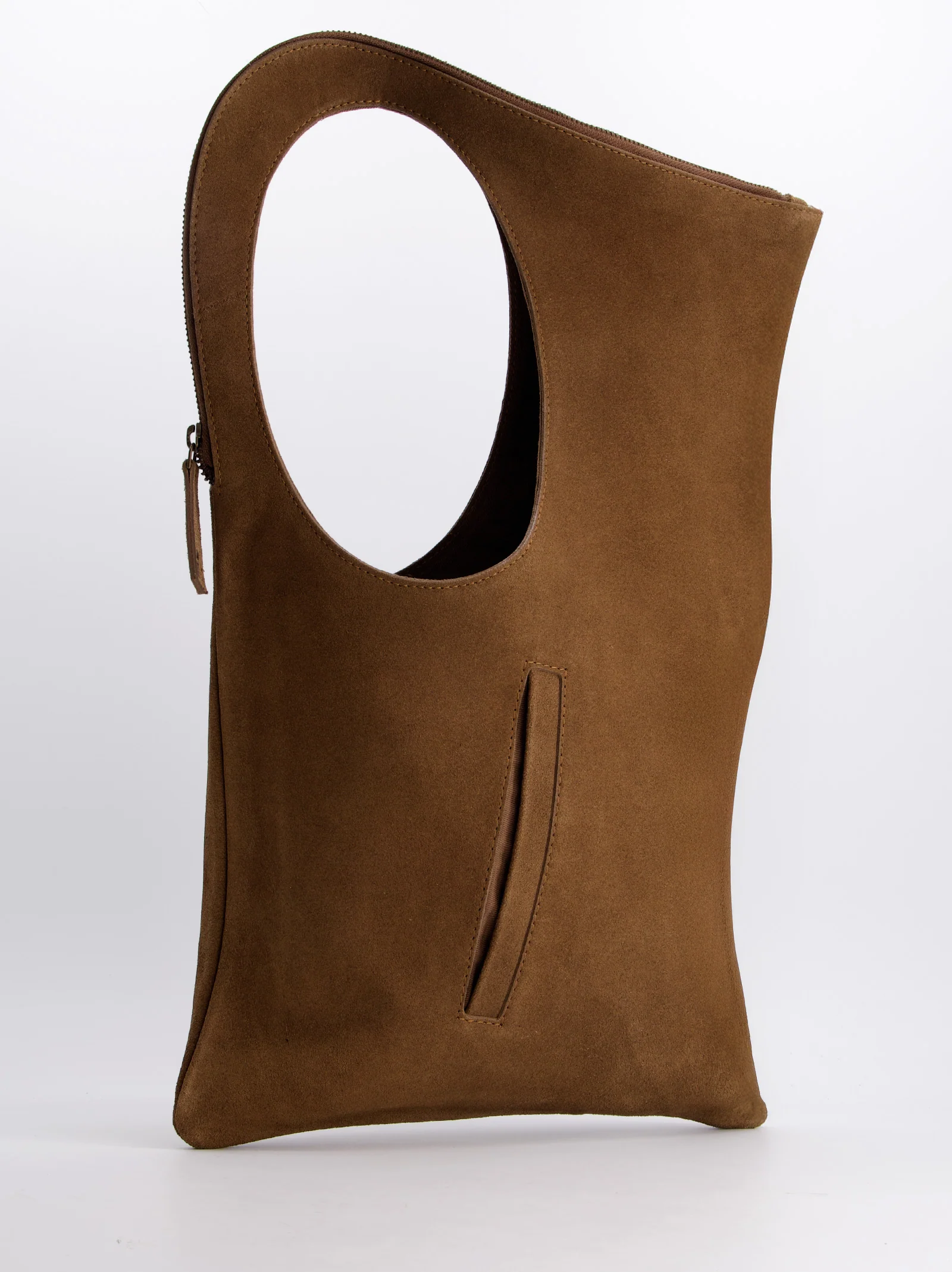 Bolso De Piel Serraje Marrón- Mariana - Image 2