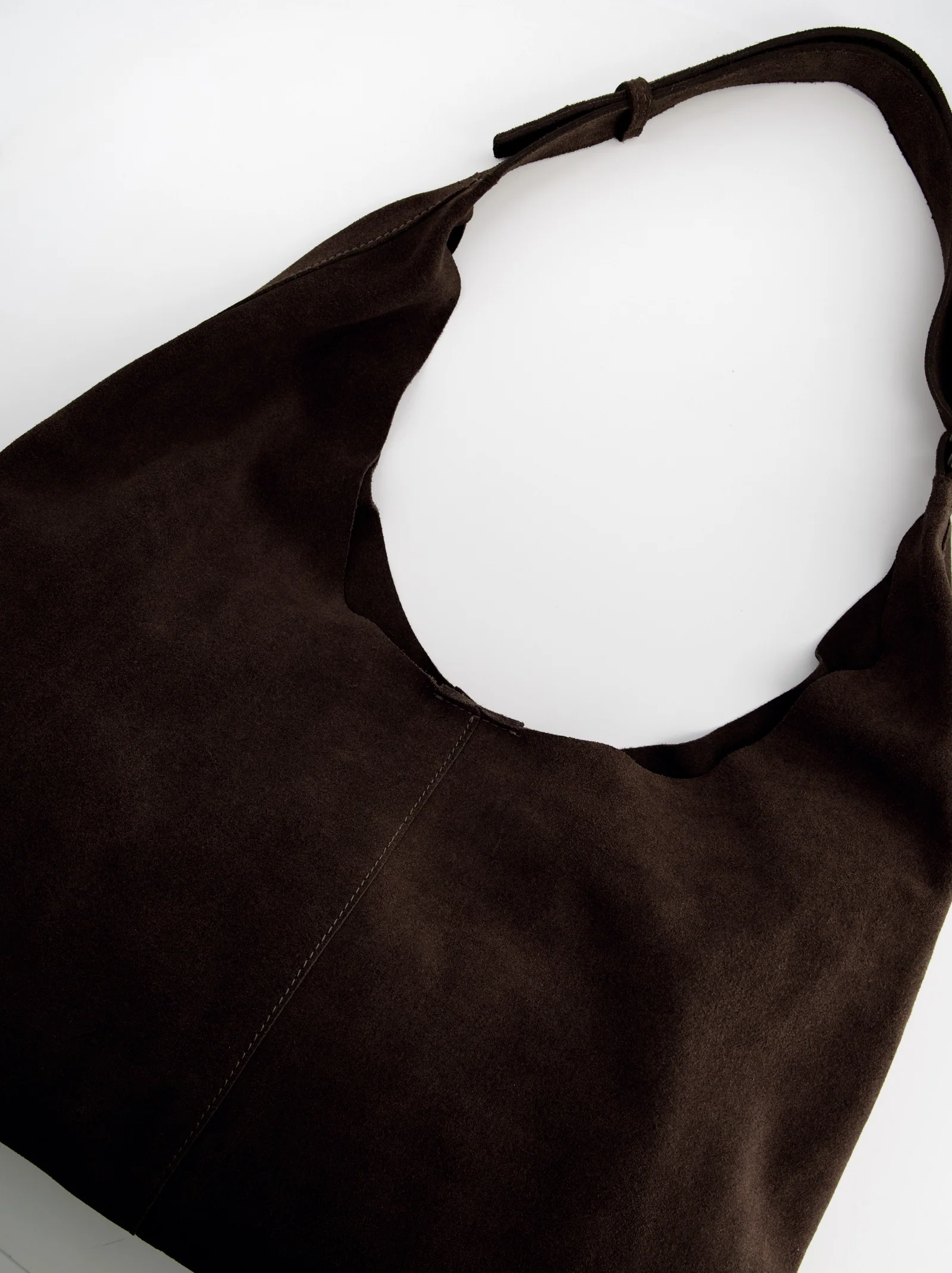 Bolso hobo de ante marrón - Carmeneta - Image 5