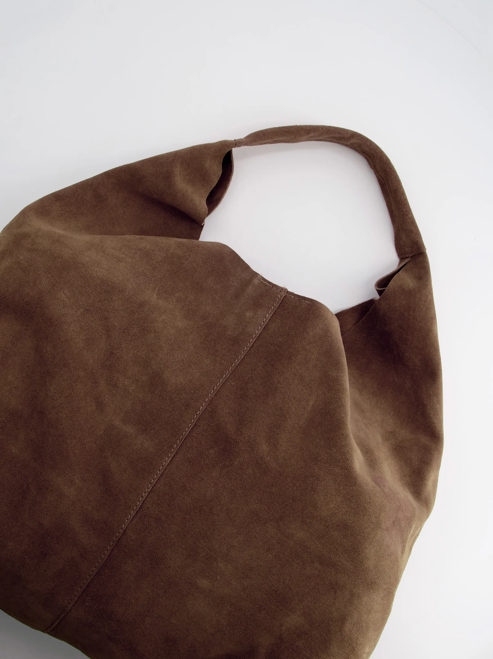 Bolso hobo de piel marrón - Fede Maxi - Image 4