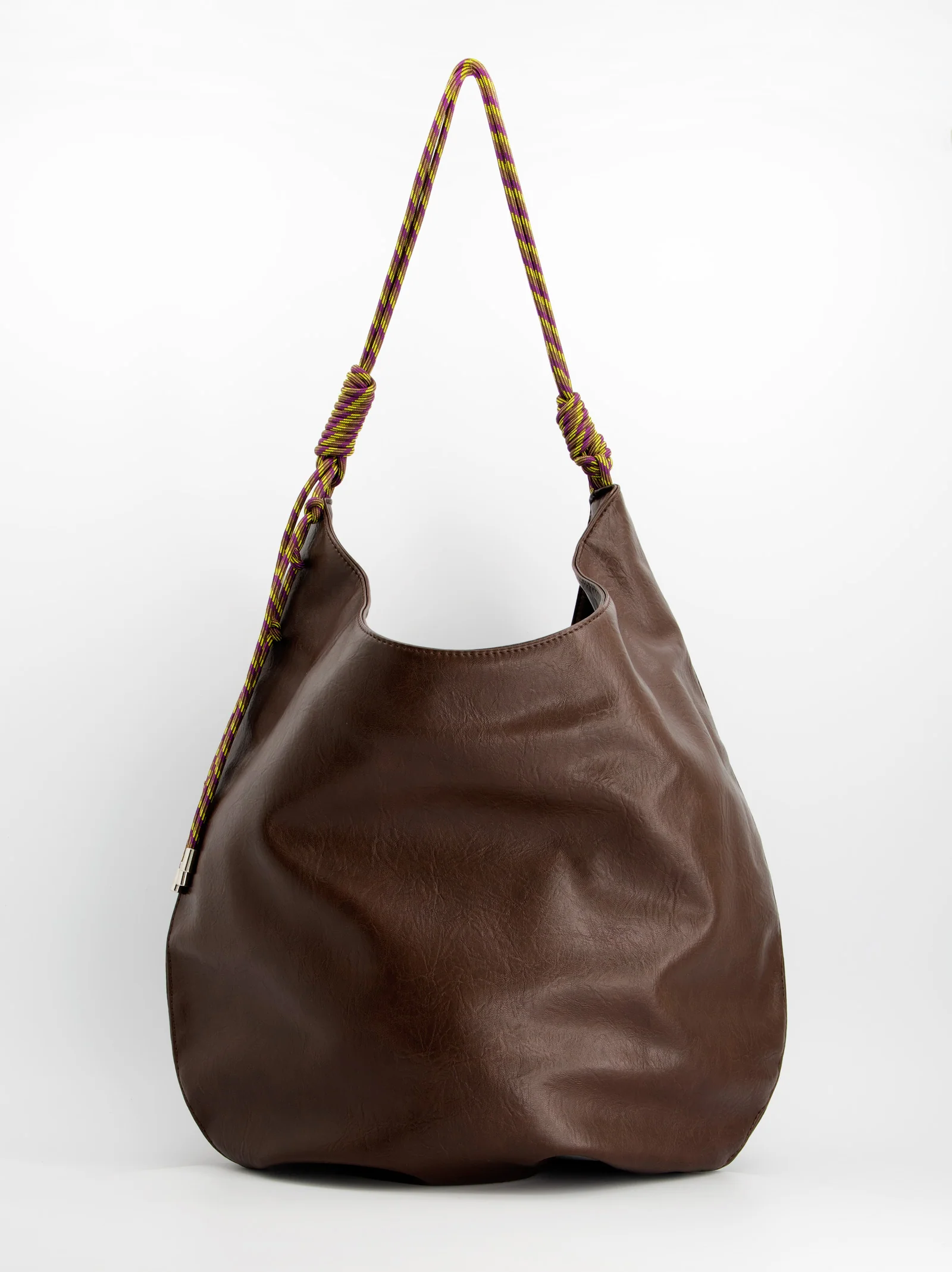 Bolso marrón hobo efecto piel - ULK Oluv - Image 4