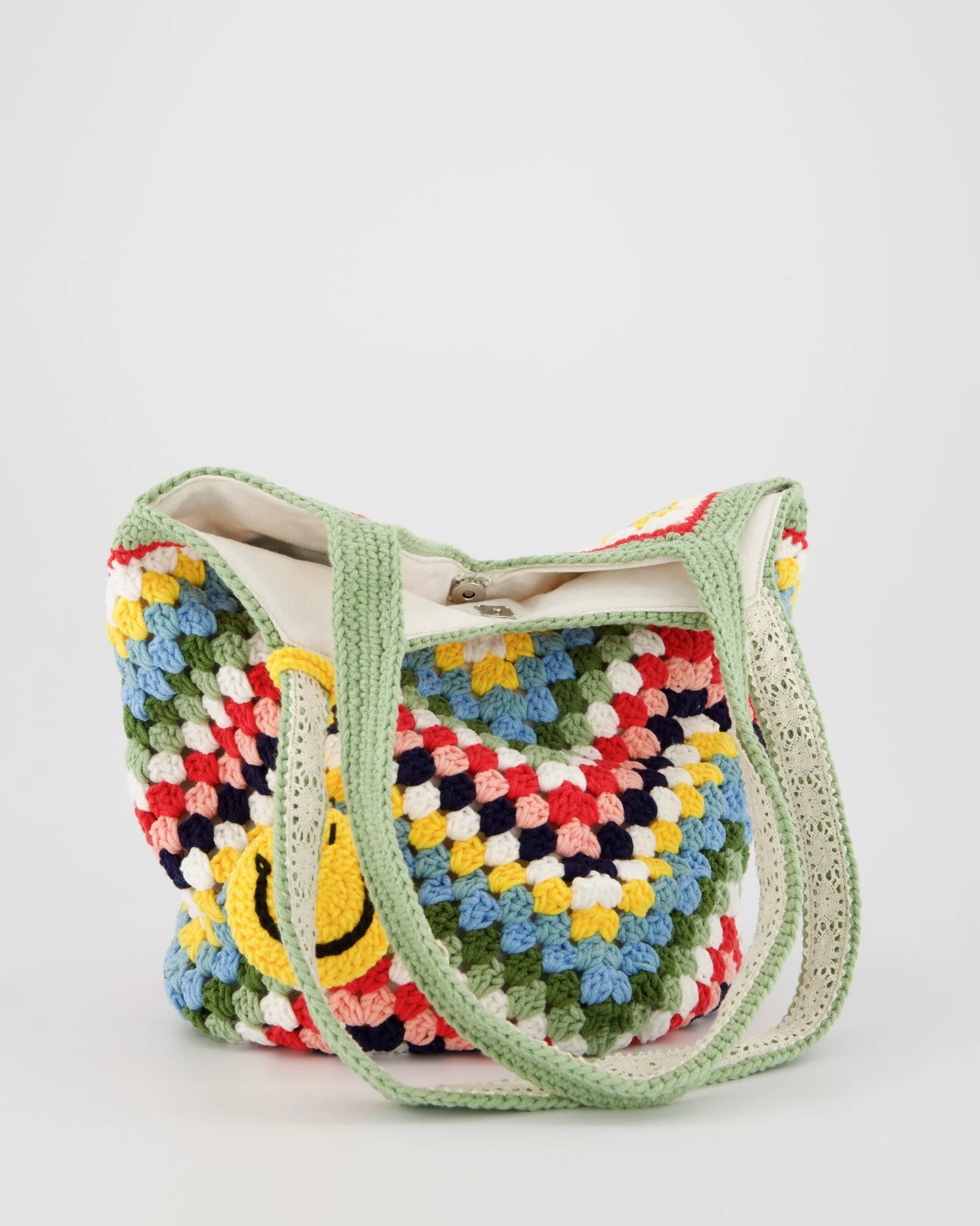 Bolso shopper de crochet multicolor - Aspen - Image 2