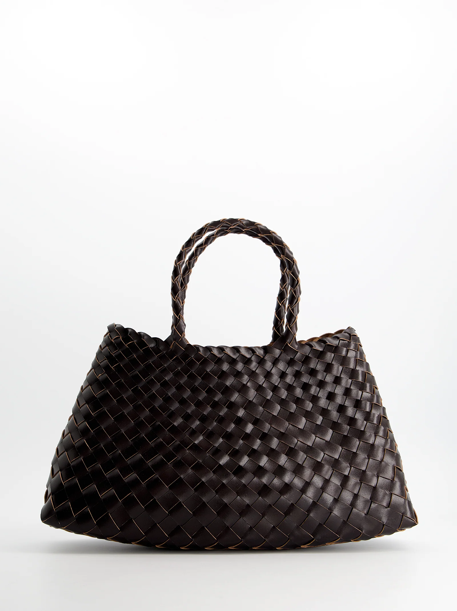 Bolso shopper de piel trenzada - Barrera