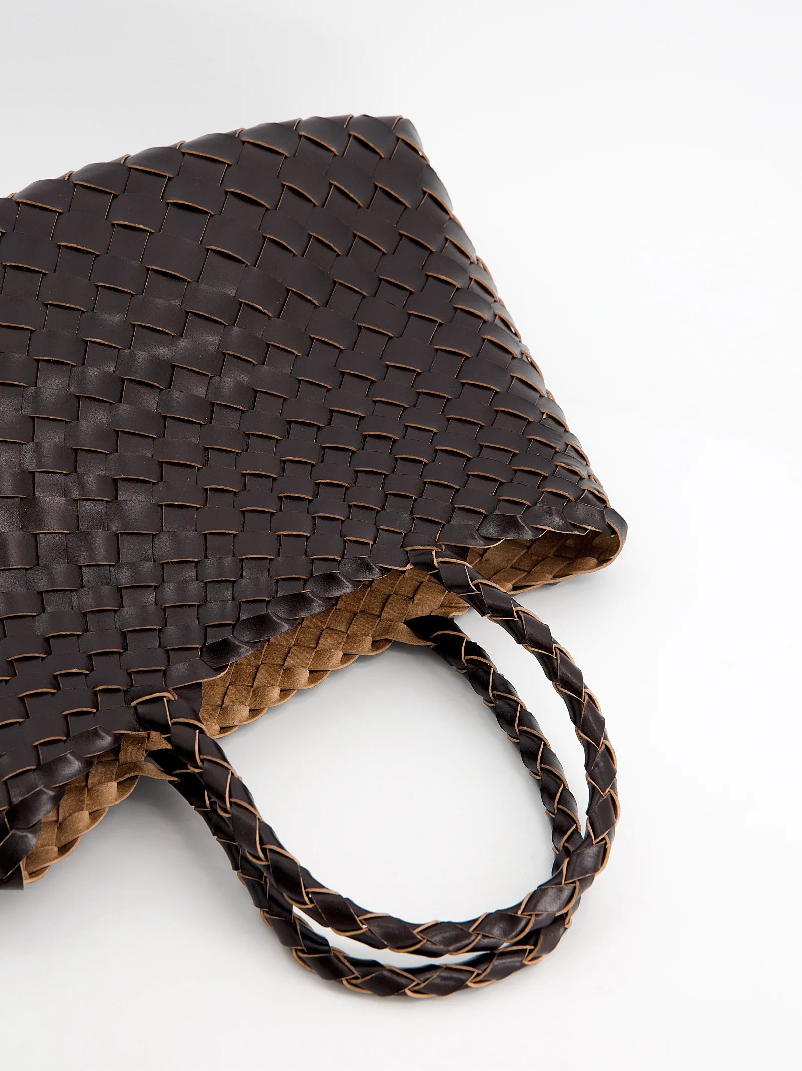 Bolso shopper de piel trenzada - Barrera - Image 4