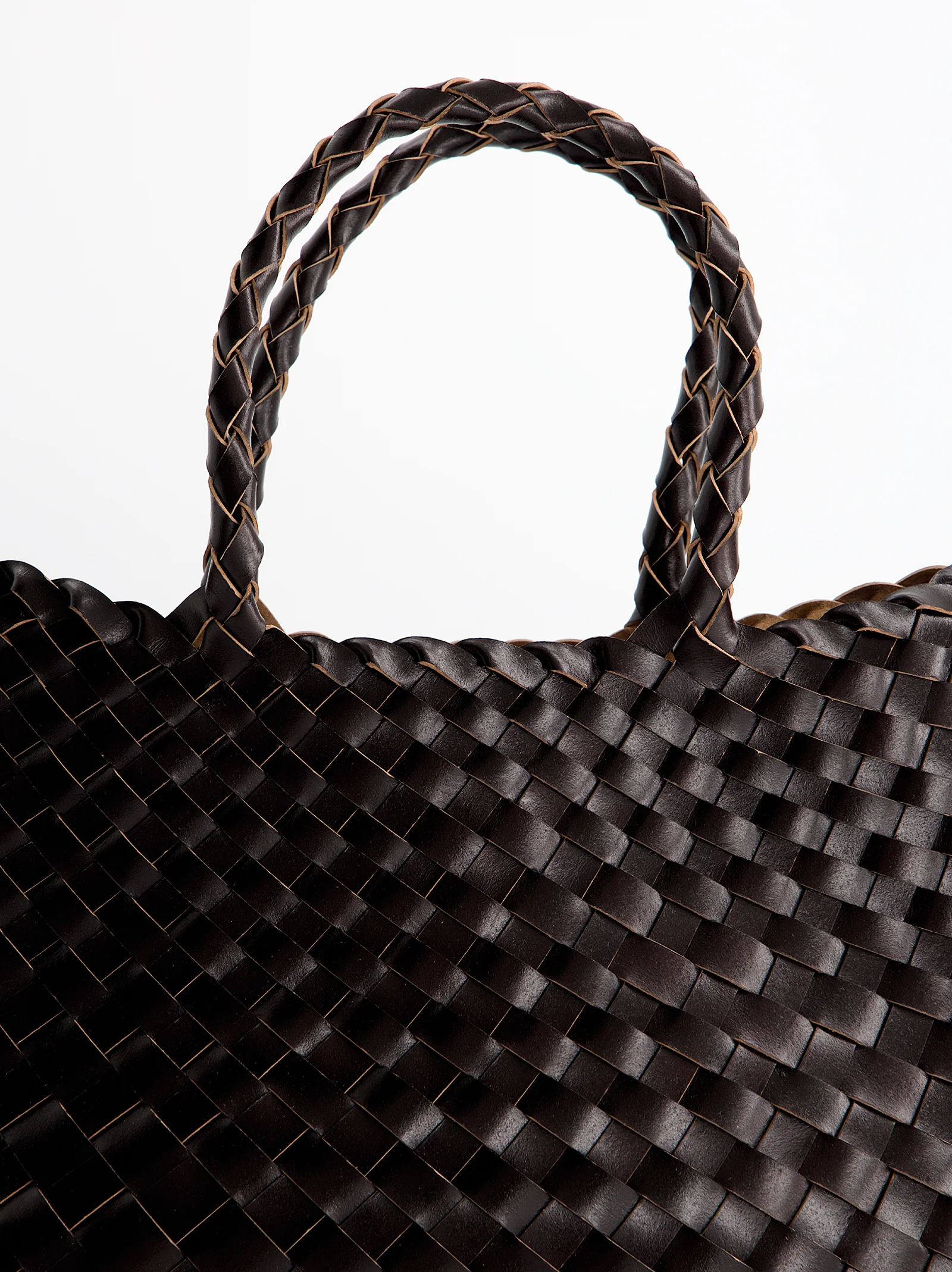 Bolso shopper de piel trenzada - Barrera - Image 5