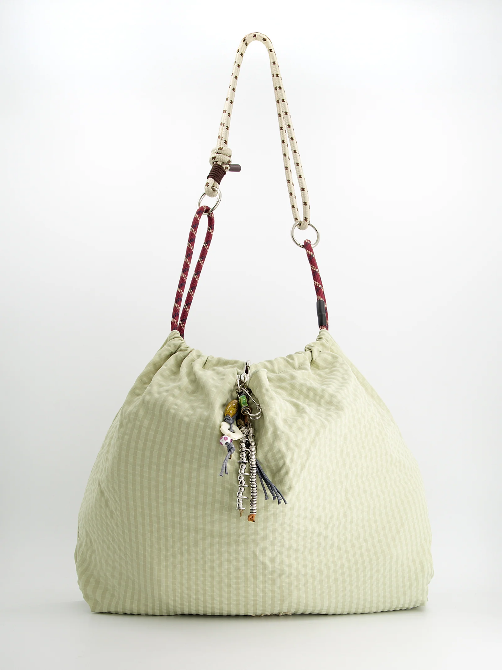 Bolso shopper técnico a cuadros con charm - Acuasi