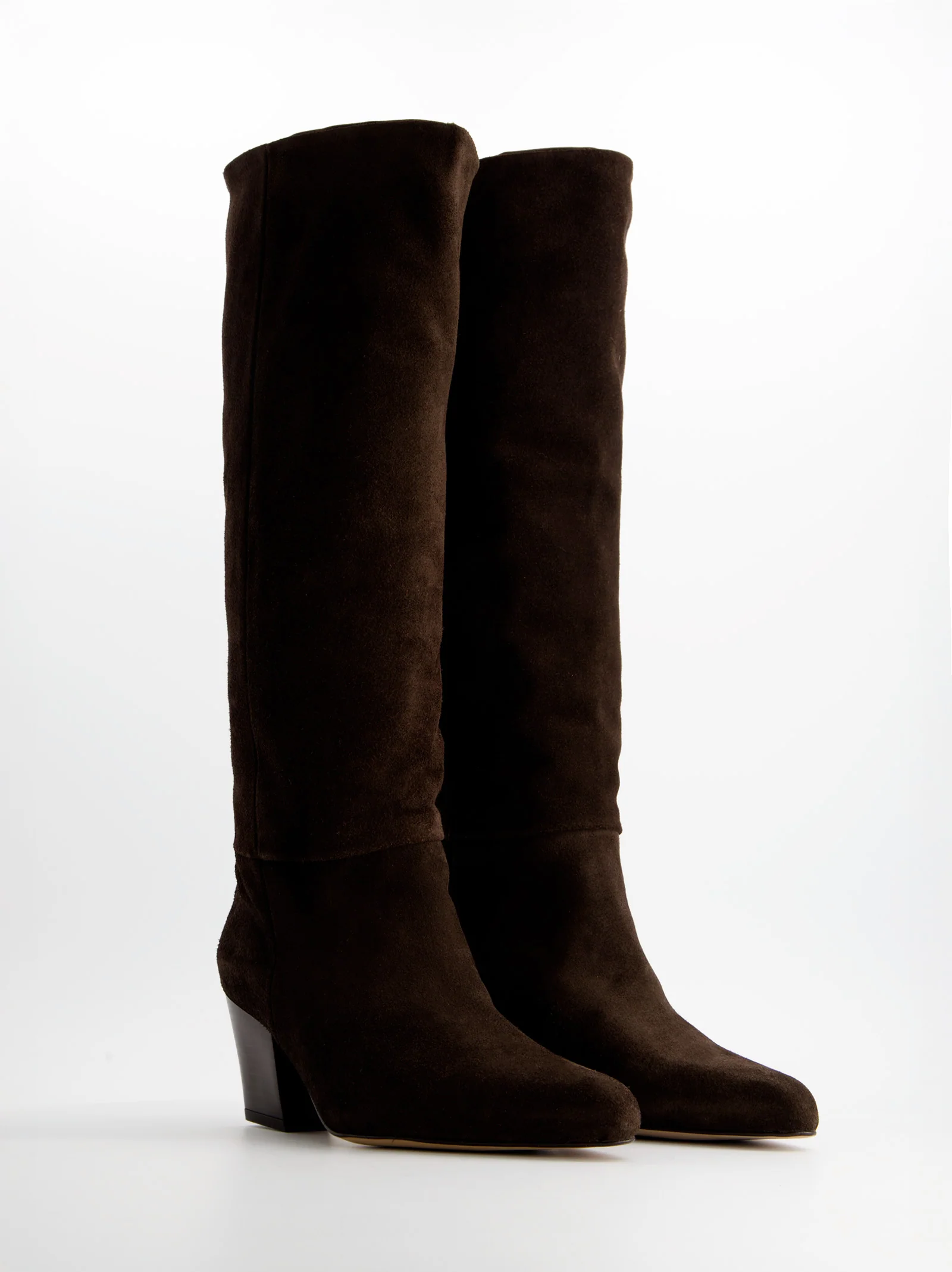 Botas altas de ante con tacón - Brera - Image 2