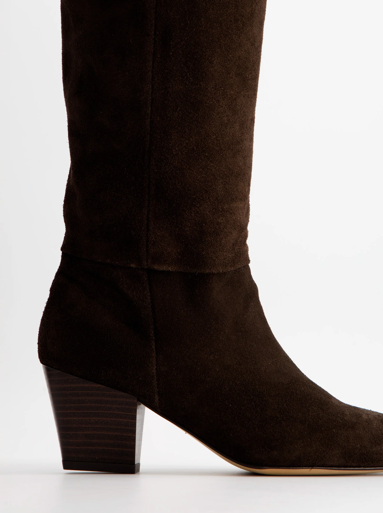 Botas altas de ante con tacón - Brera - Image 5