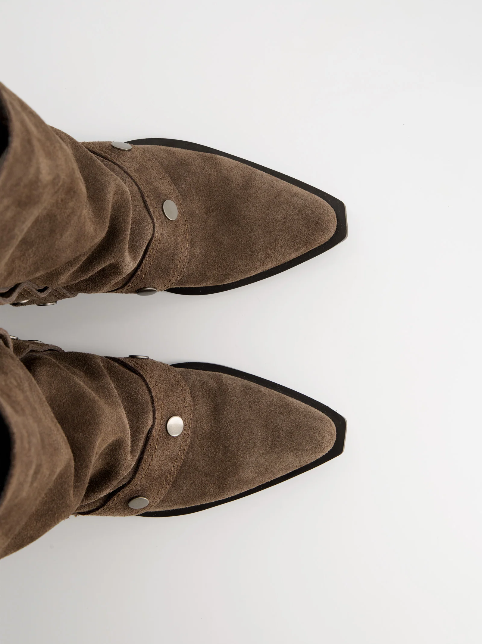 Botas cowboy de ante con tachuelas - Kendal - Image 3