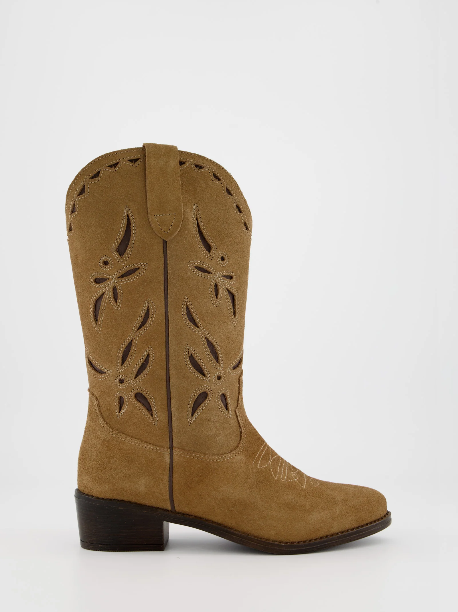 Botas de piel con tacón bajo - Ulanka
