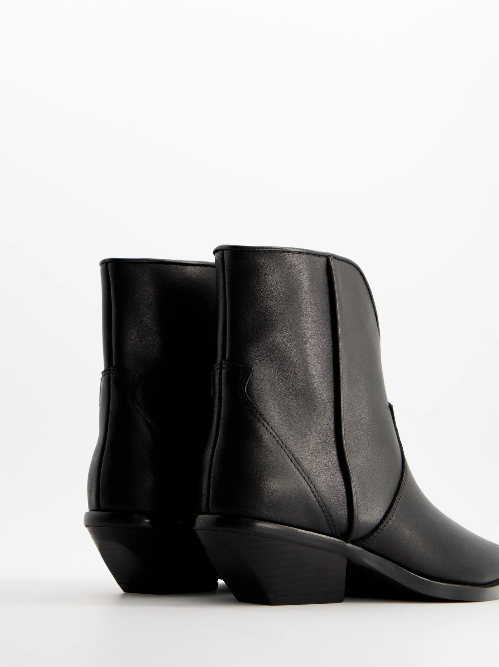 Botines cowboy de piel - Burn - Image 5