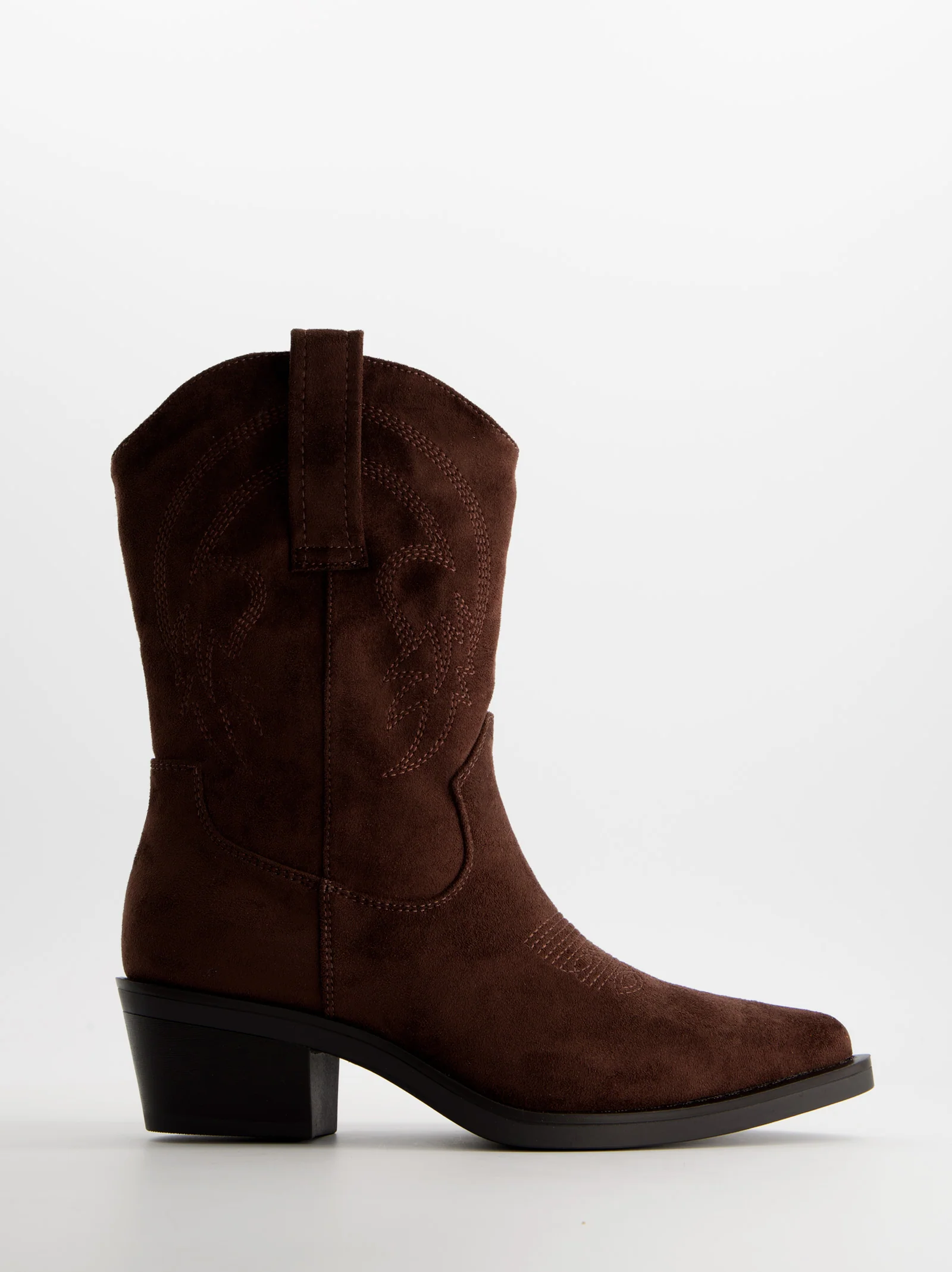 Botines cowboy efecto ante - Brooklyn