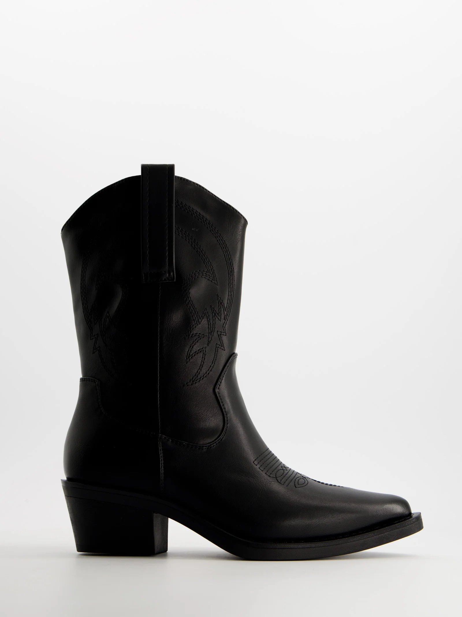 Botines cowboy efecto piel - Brooklyn