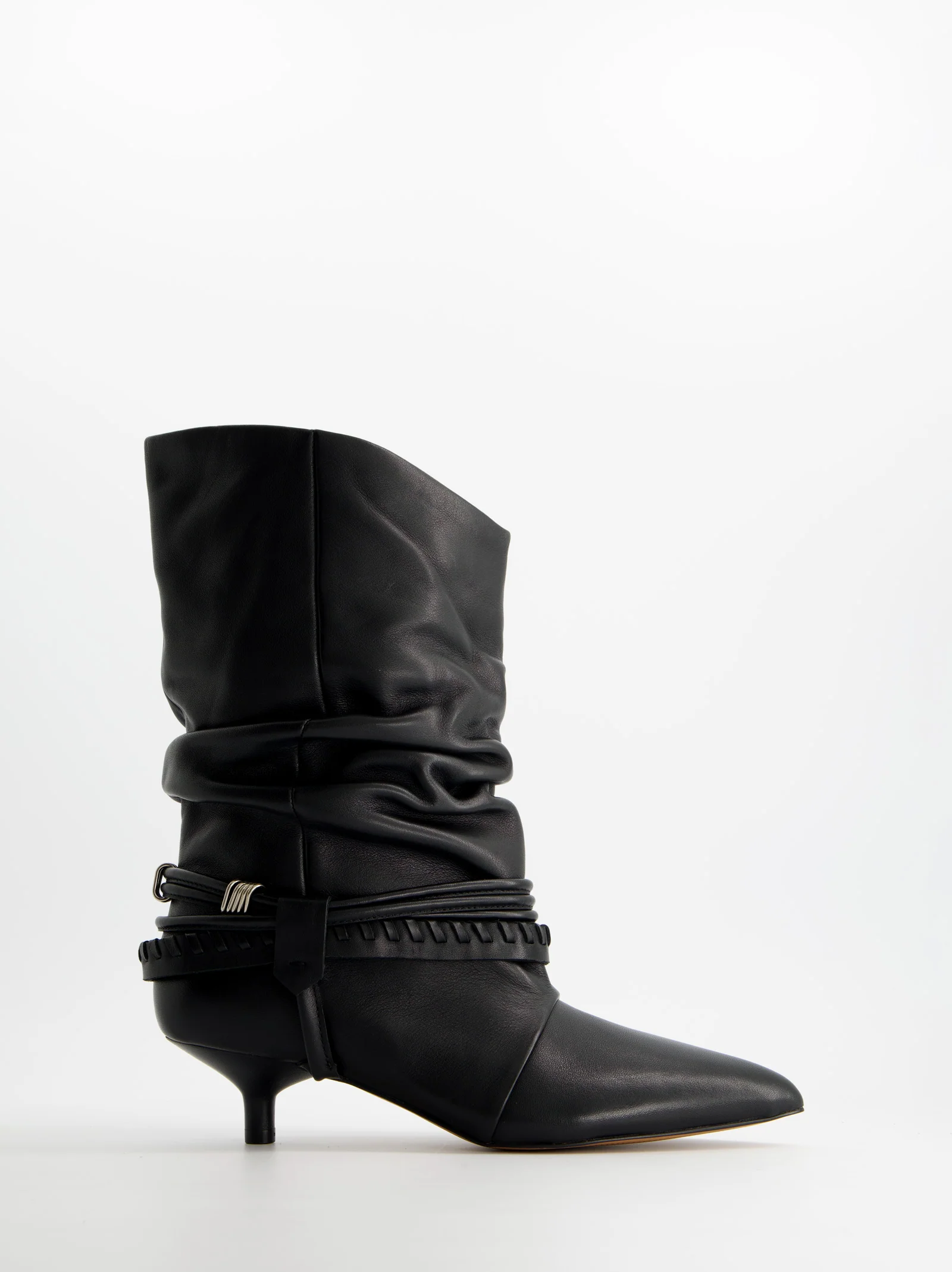 Botines de piel con tacón kitten - ULK Irving
