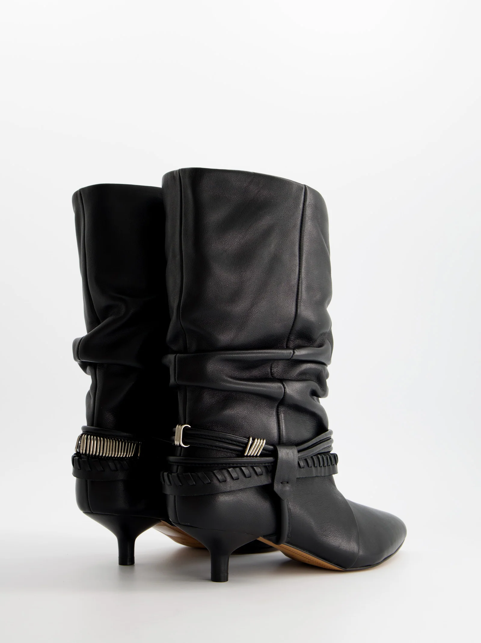 Botines de piel con tacón kitten - ULK Irving - Image 4