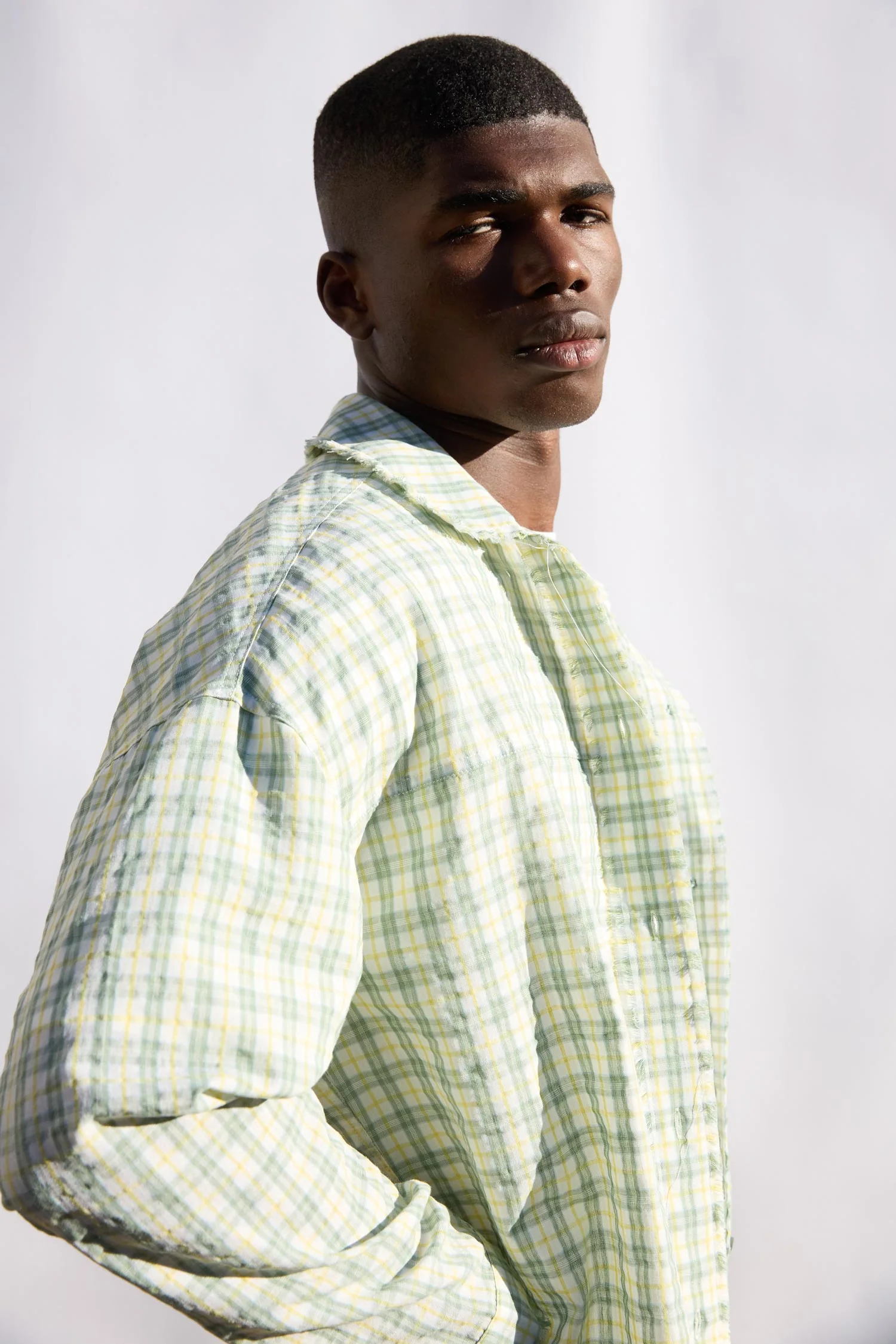 Camisa a cuadros relaxed fit - Blue - Image 2
