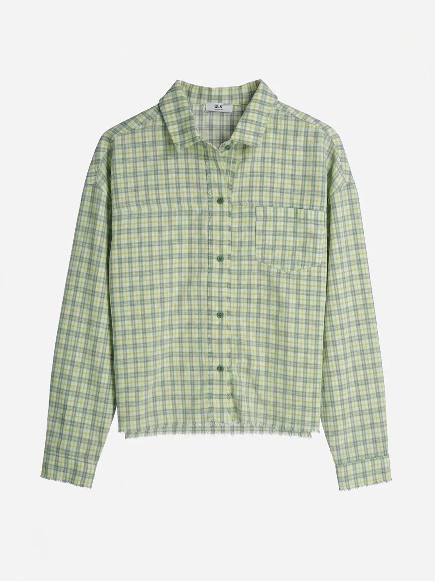 Camisa a cuadros relaxed fit - Blue - Image 3