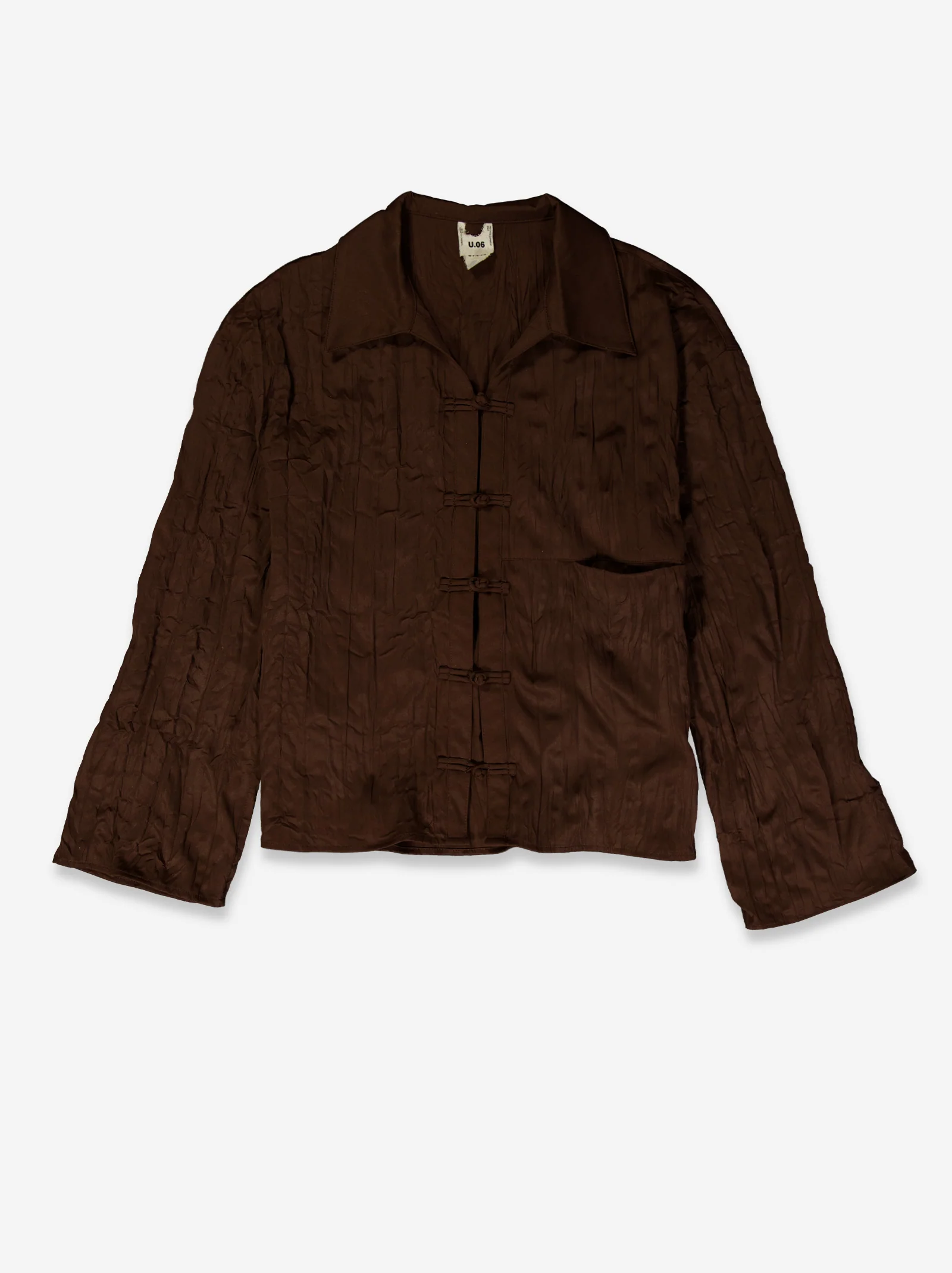 Camisa acabado arrugado con botones de nudo Davis - Image 2