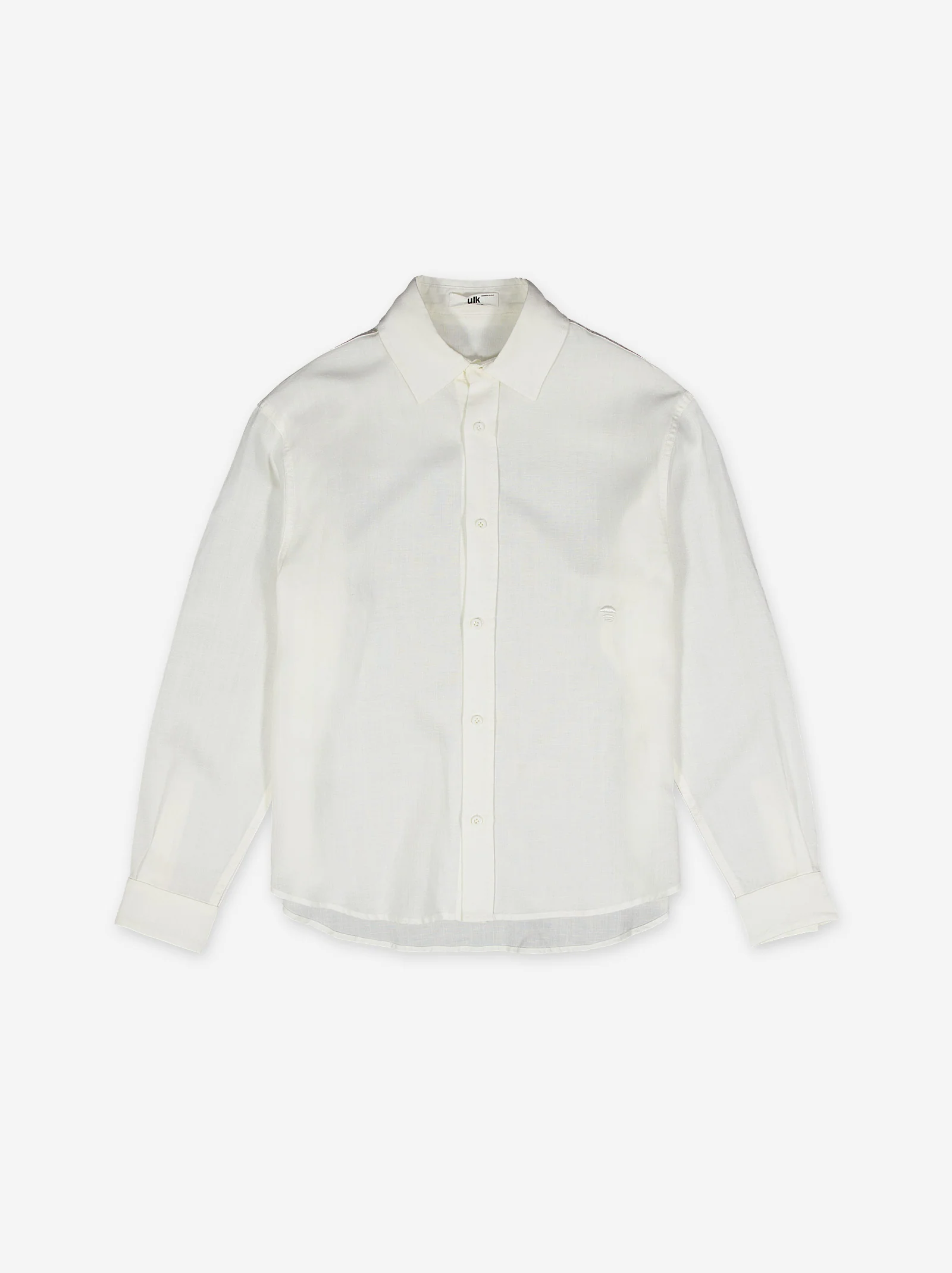 Camisa blanca de lino manga larga - Bambu - Image 3