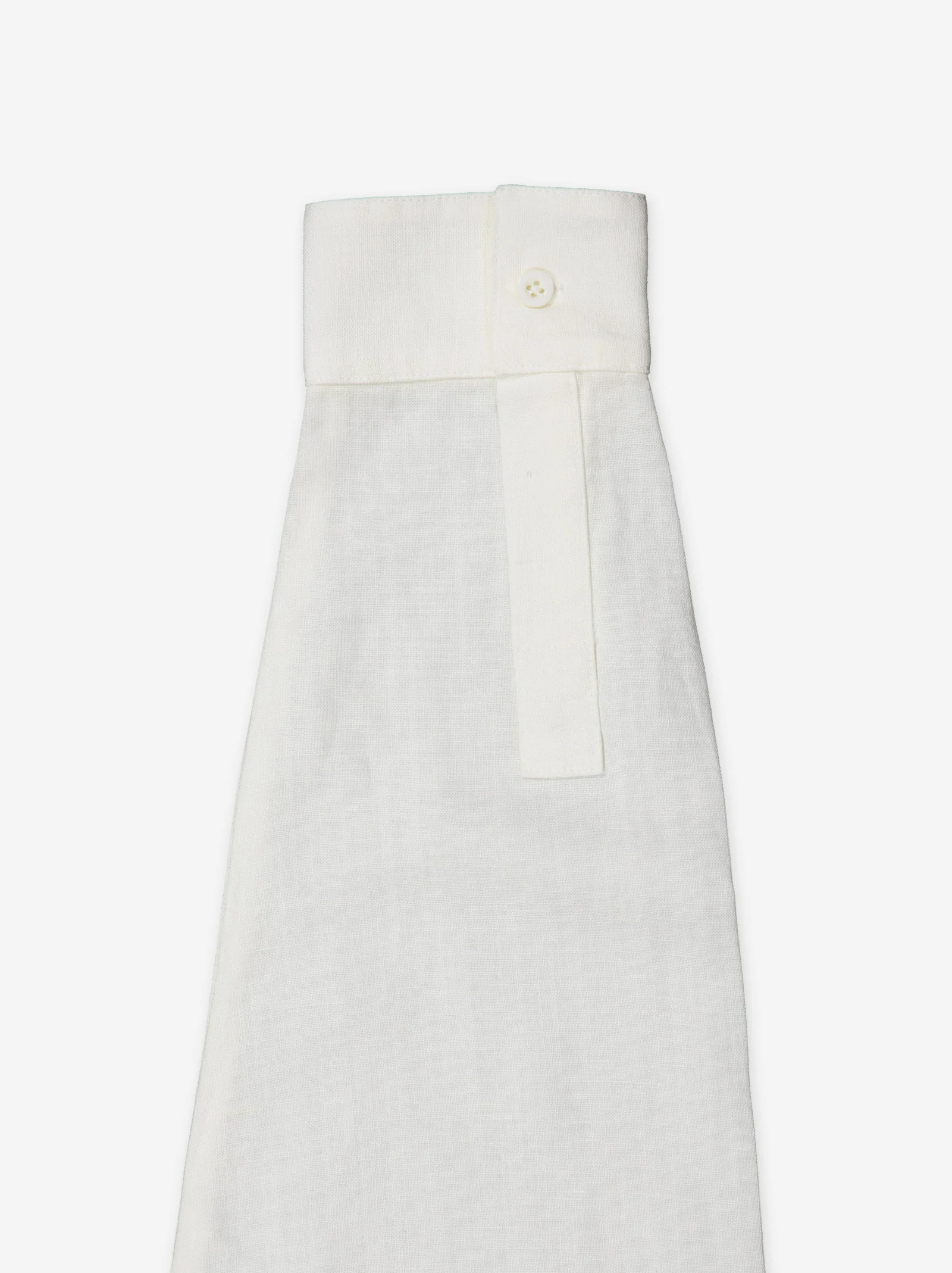 Camisa blanca de lino manga larga - Bambu - Image 5