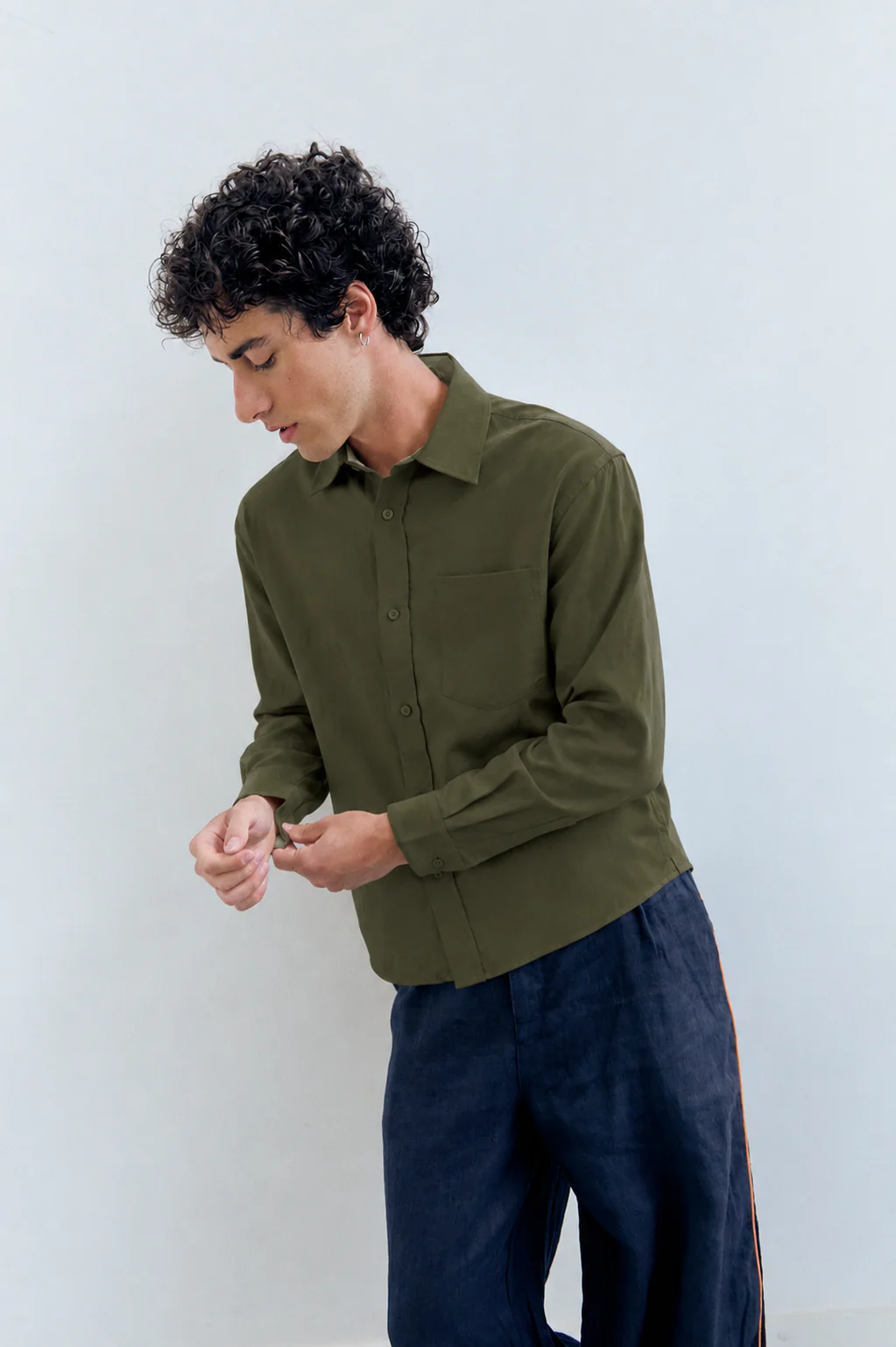 Camisa de manga larga con bolsillo - Oporto