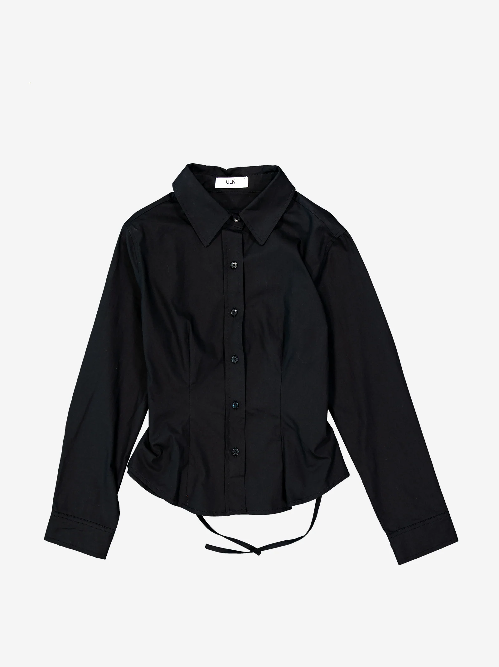 Camisa negra con ajuste trasero - Mirae - Image 4