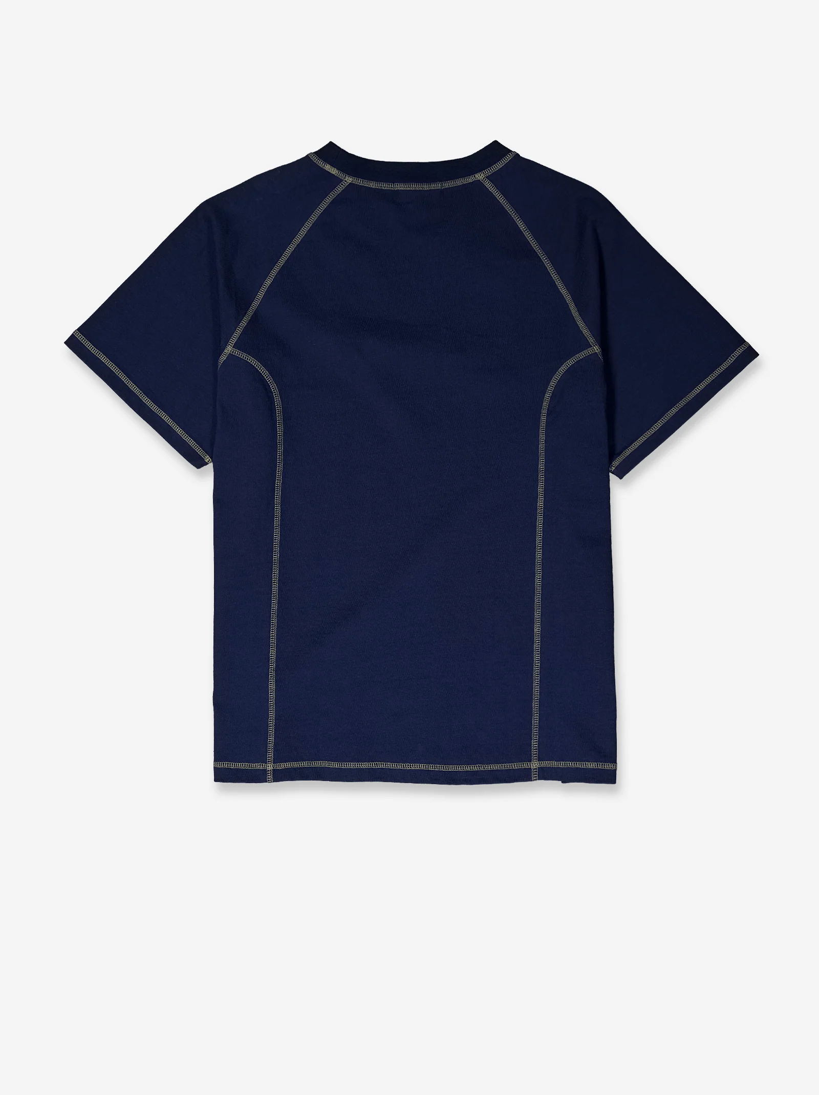 Camiseta azul con costuras vistas en contraste - Pope - Image 5