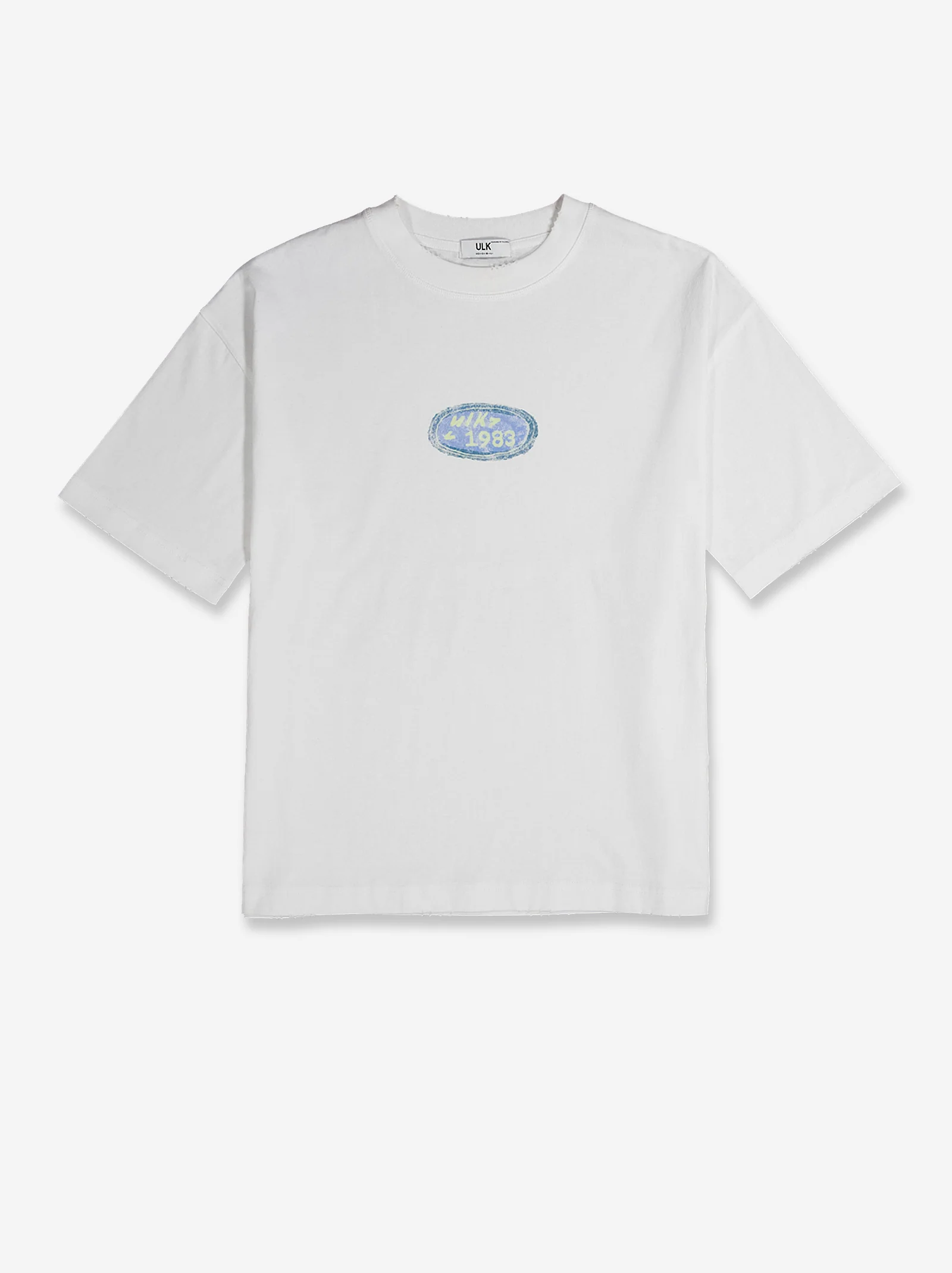 Camiseta blanca de manga corta estampado - Hame - Image 3