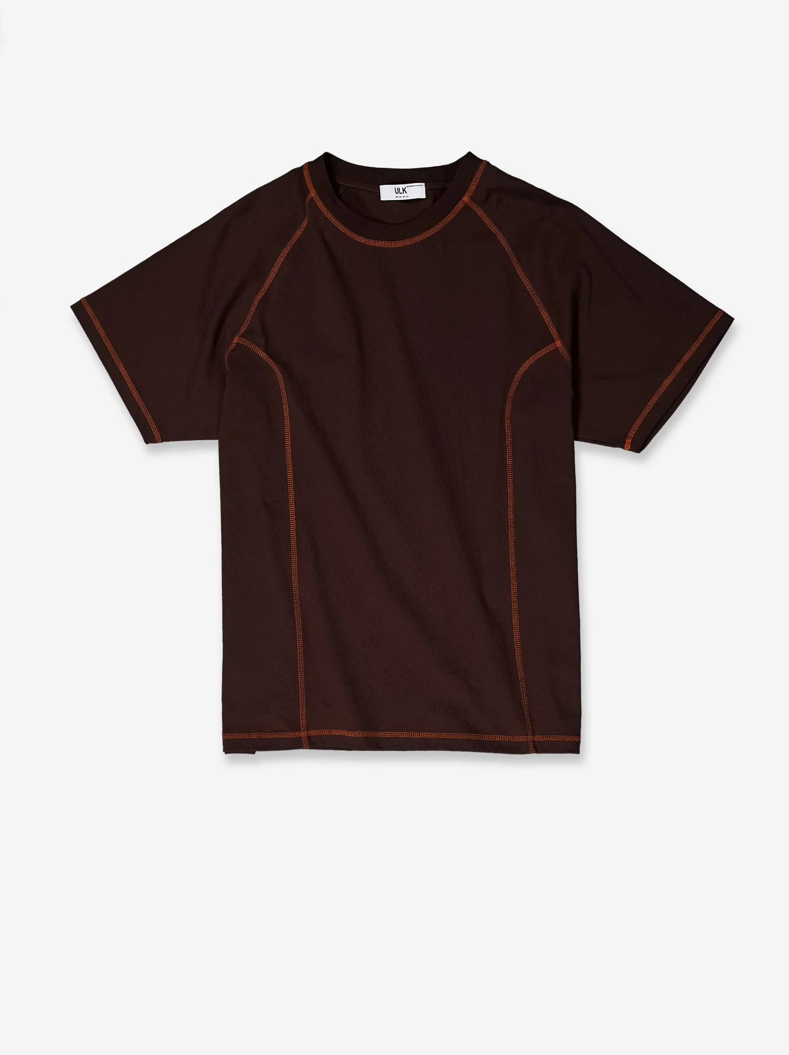 Camiseta técnica marrón con costuras vistas en contraste - Pope - Image 2