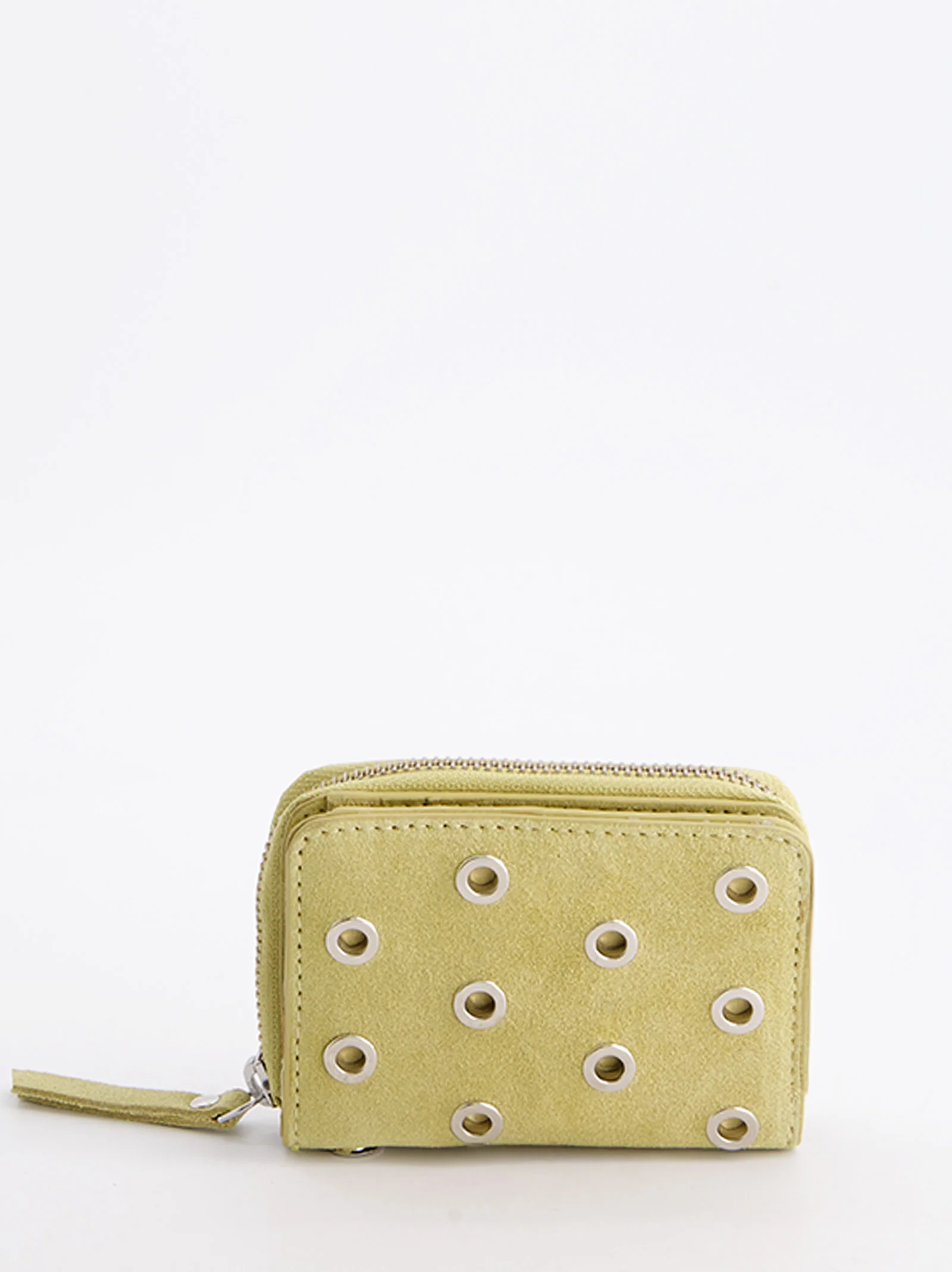 Cartera Compacta De Piel Amarilla Con Detalles Metálicos - Baly - Image 2