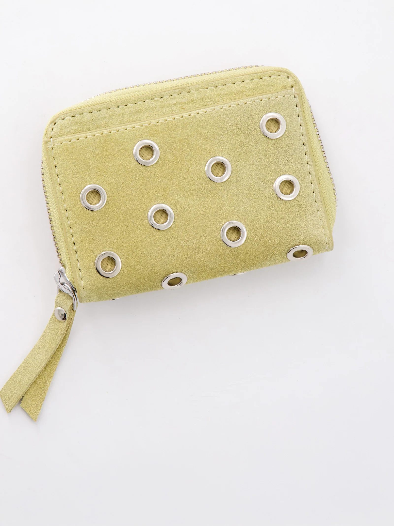 Cartera Compacta De Piel Amarilla Con Detalles Metálicos - Baly - Image 4