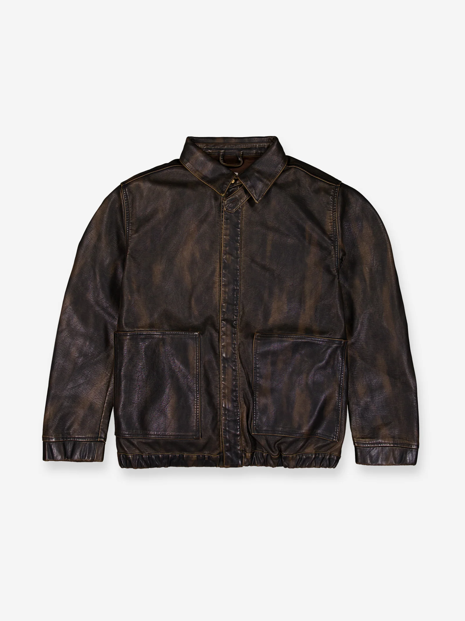 Cazadora bomber desgastada efecto piel - Nilo - Image 2