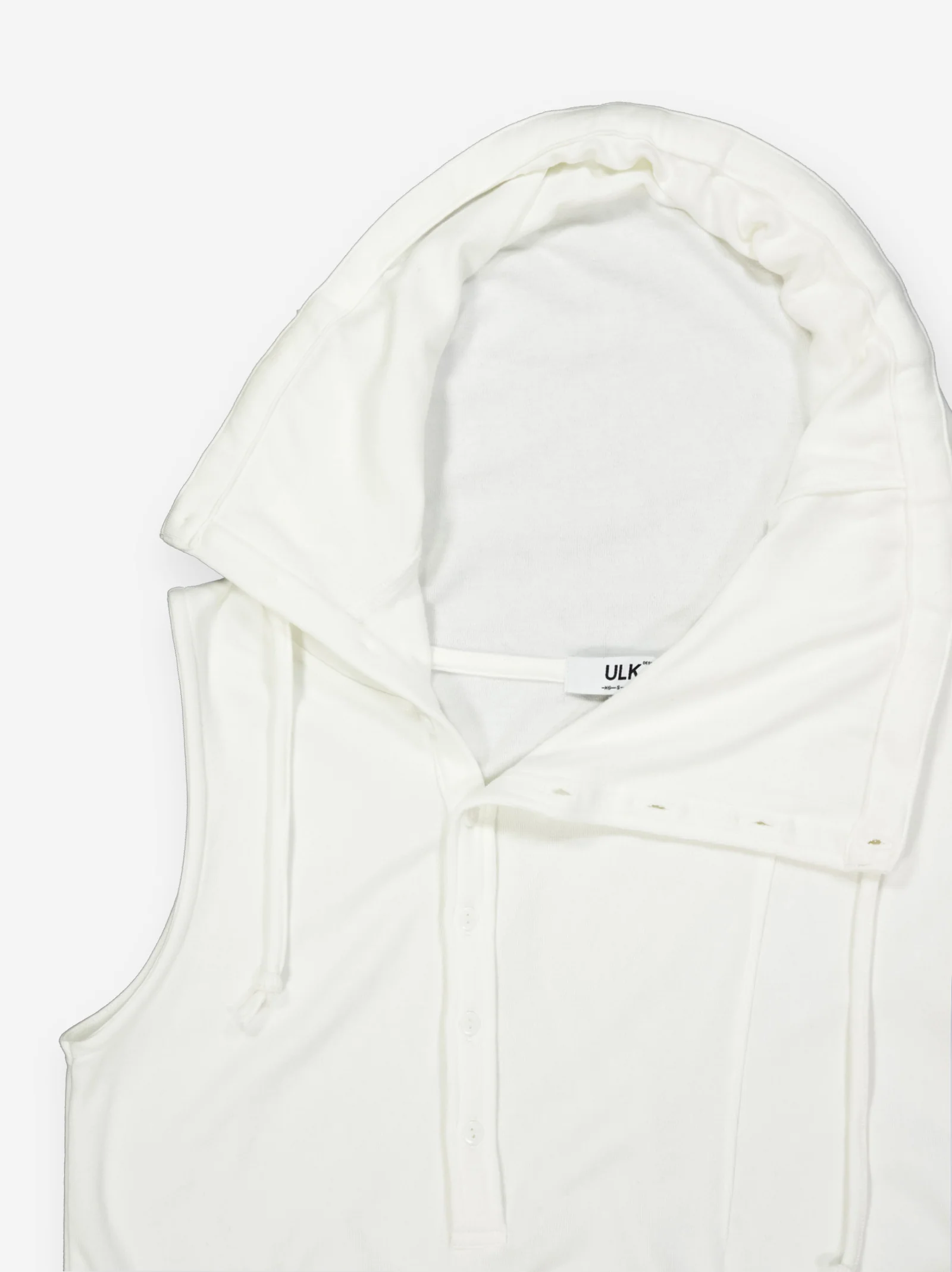 Top con cuello asimétrico y capucha - Dos - Image 3