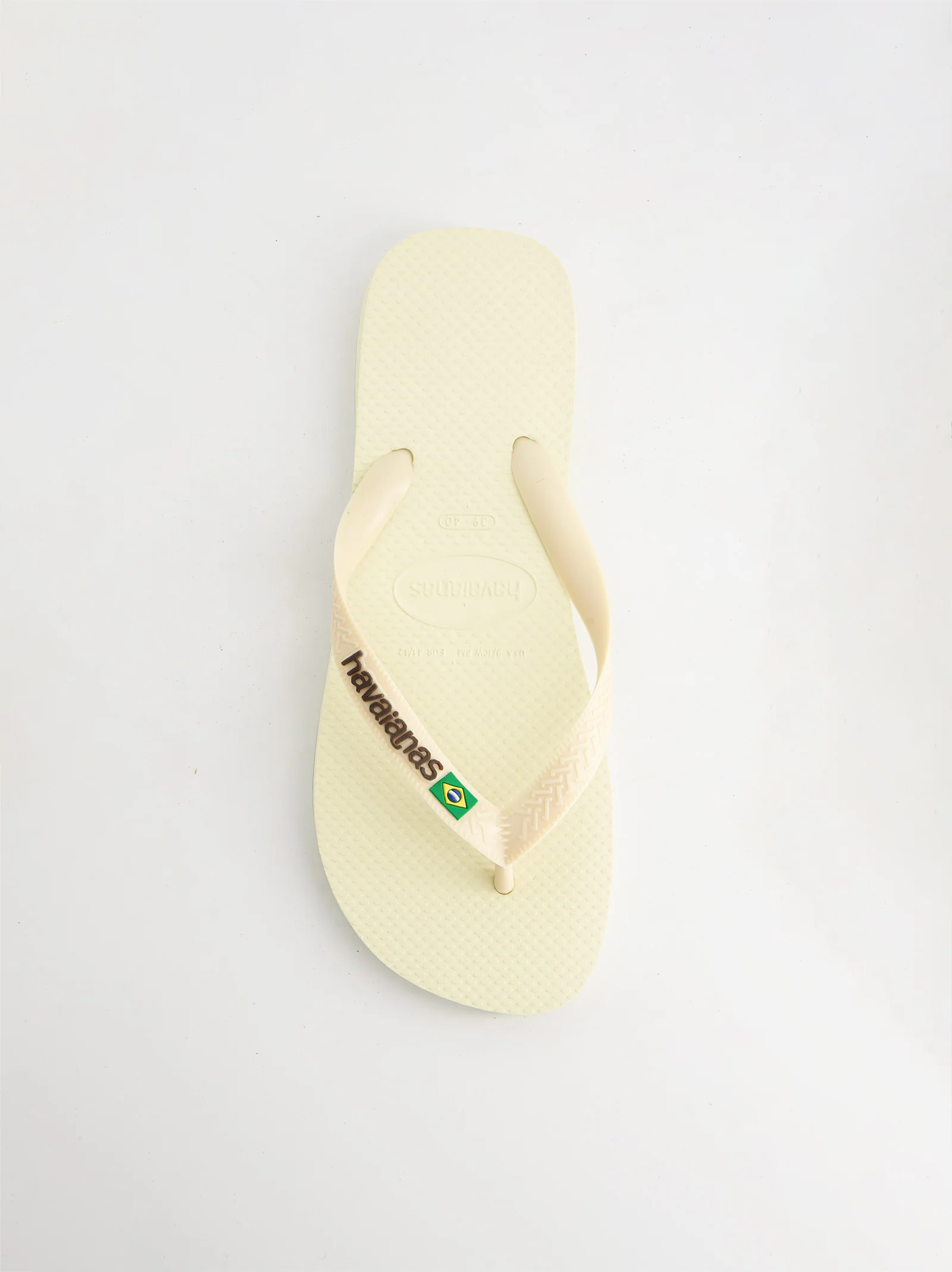 Chanclas Havaianas Brasil Logo Buttercream - Image 3