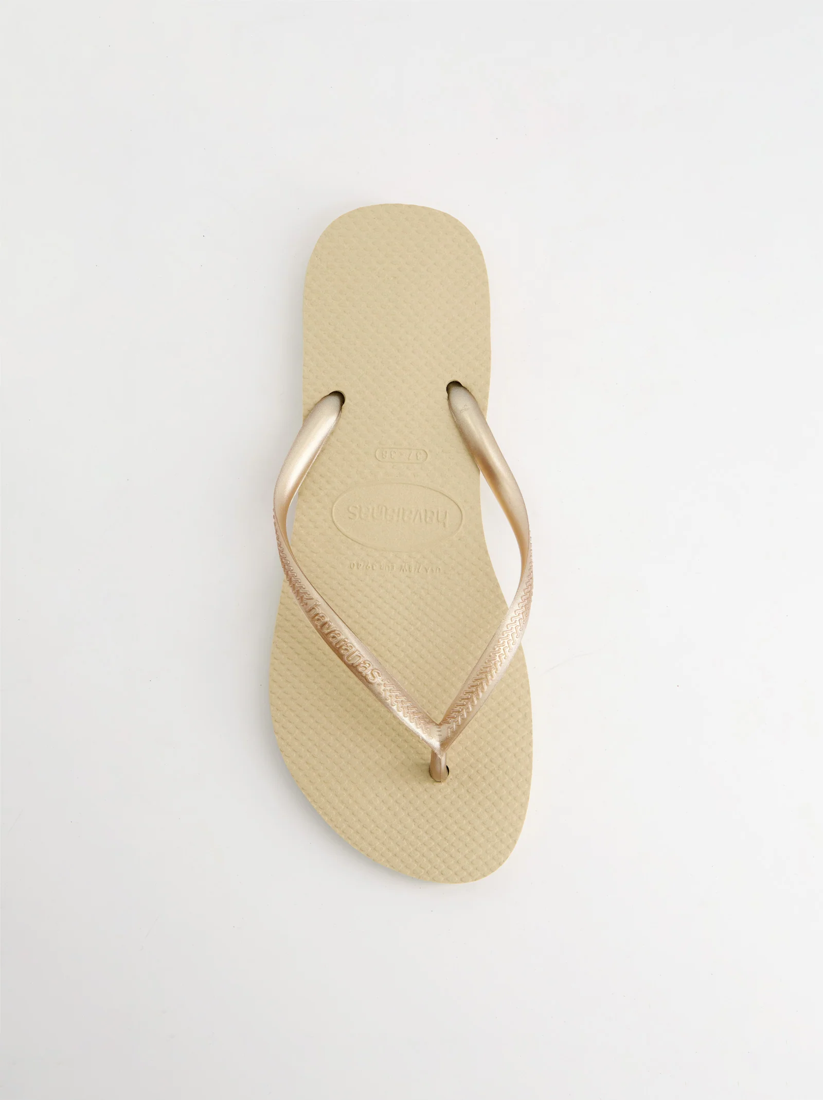 Chanclas Havaianas Slim Logo Beige - Image 4