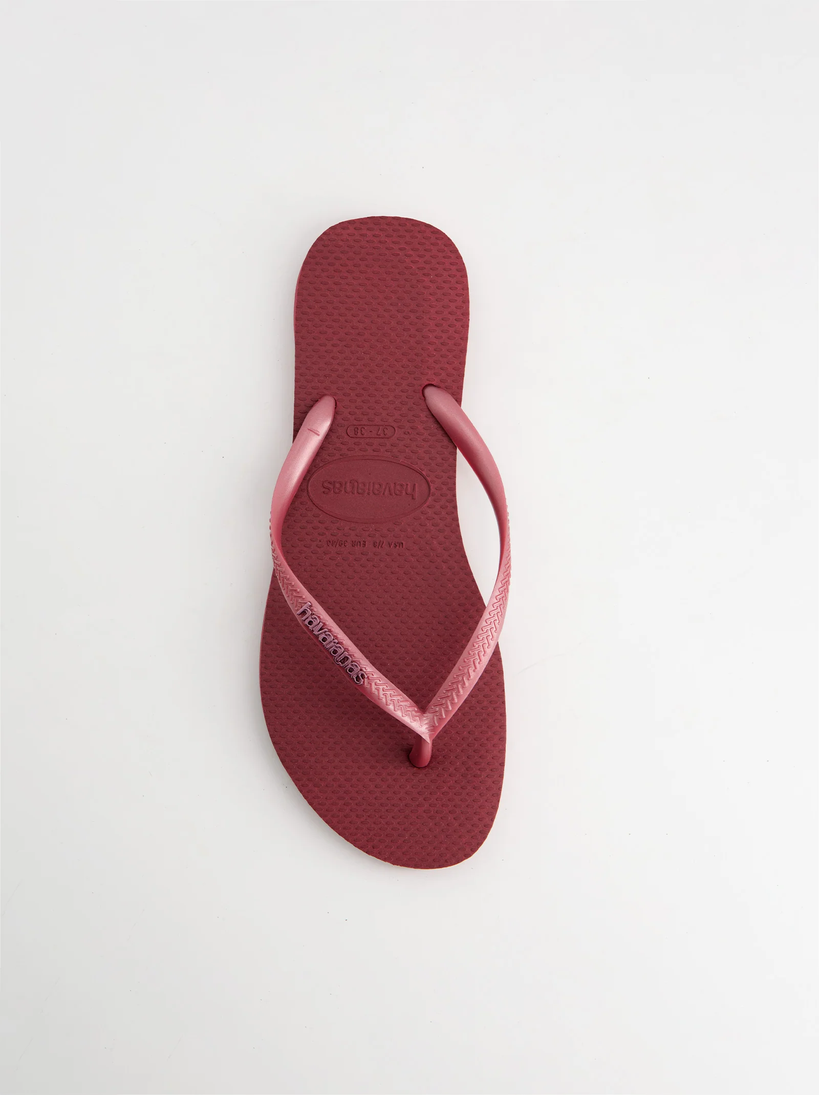Chanclas Havaianas Slim Logo Granate