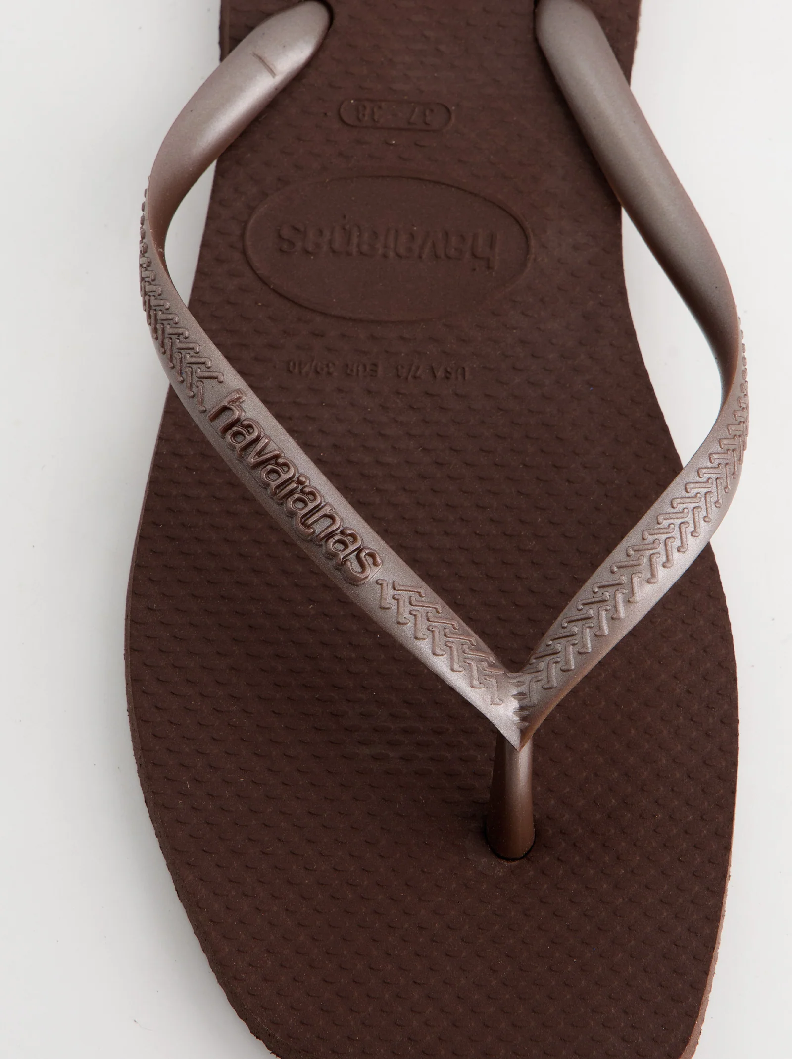 Chanclas Havaianas Tiras Dark Brown Marrón - Image 4