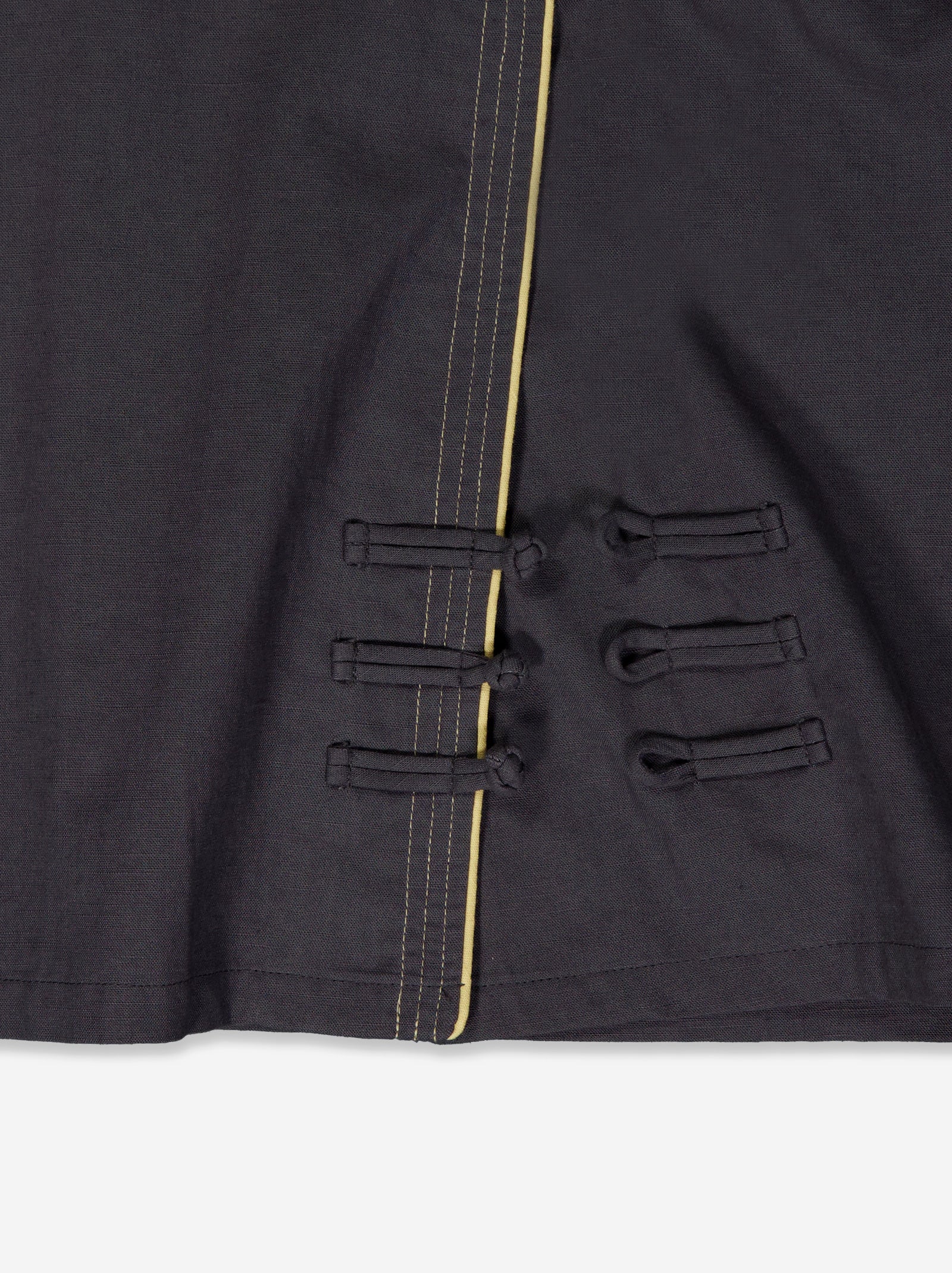 Chaqueta de lino asimétrica estilo oriental - Lupe - Image 6