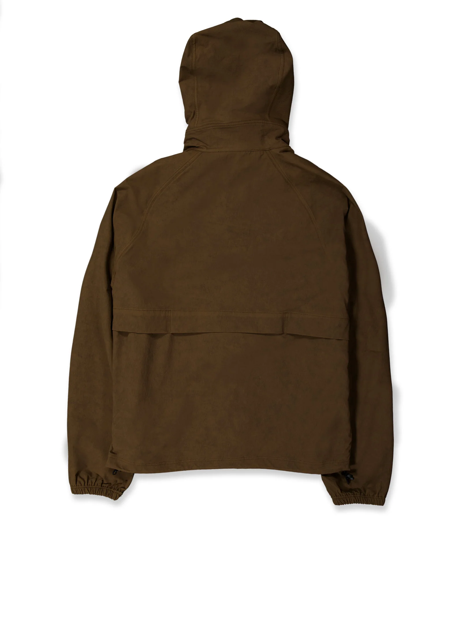 Chaqueta ligera textura con capucha marrón - Wave - Image 3