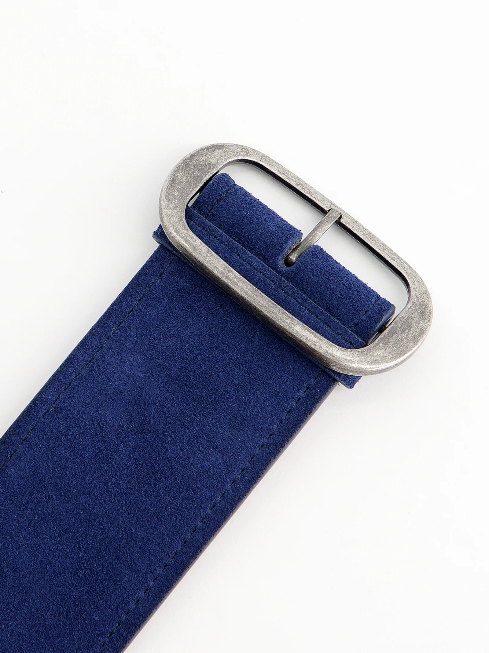 Cinturón ancho en ante azul - Dany - Image 3