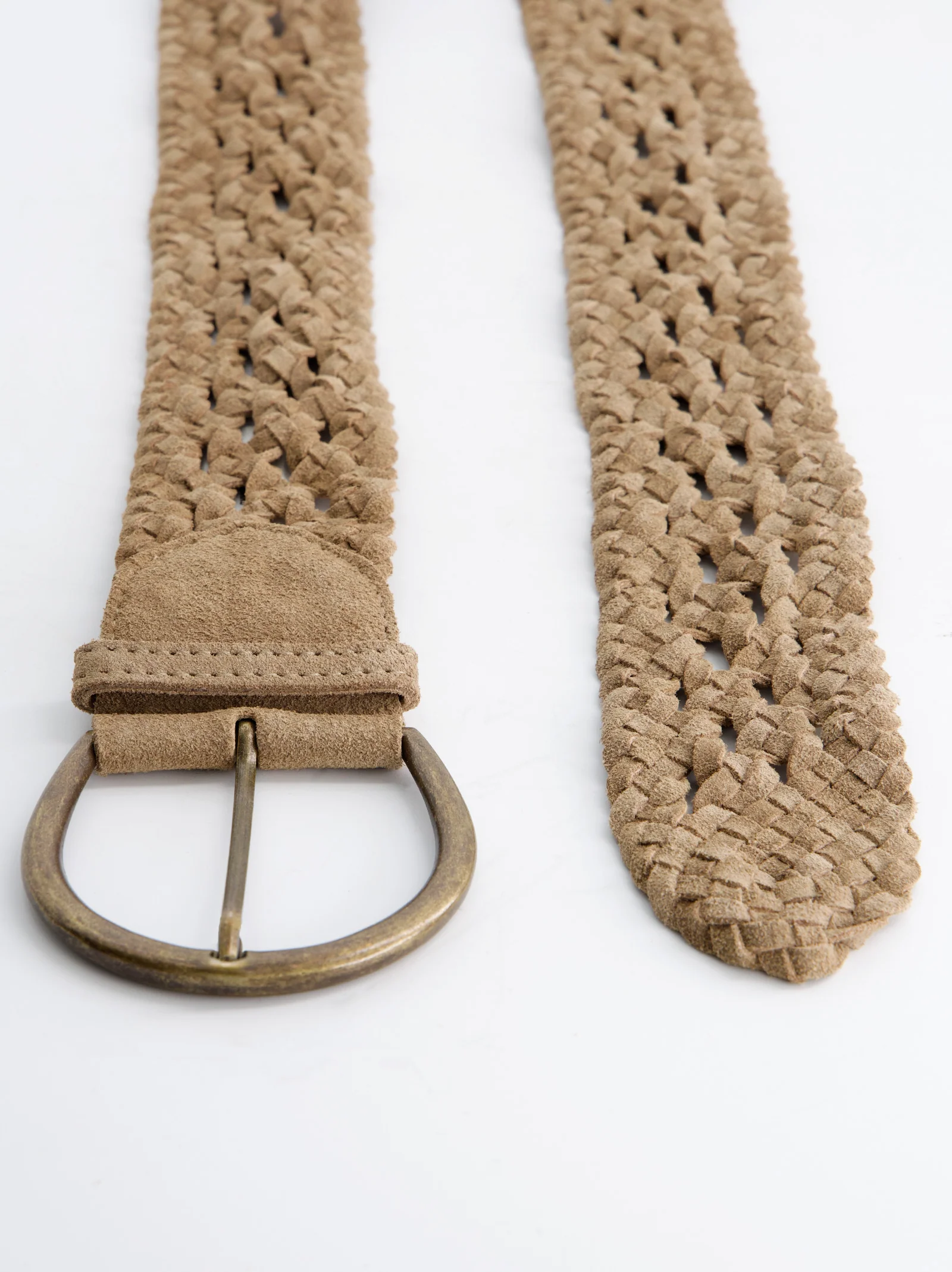 Cinturón Trenzado Beige Con hebilla - Rivo - Image 3