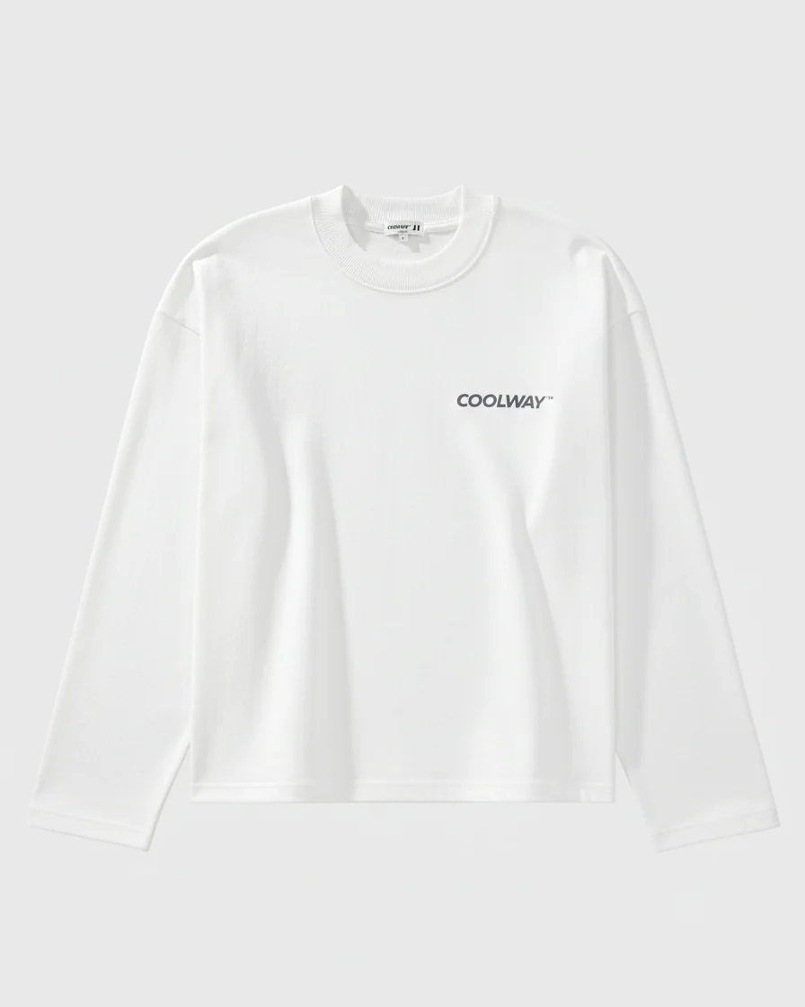 Coolway Frame White Long Sleeve - Camiseta blanca de manga larga