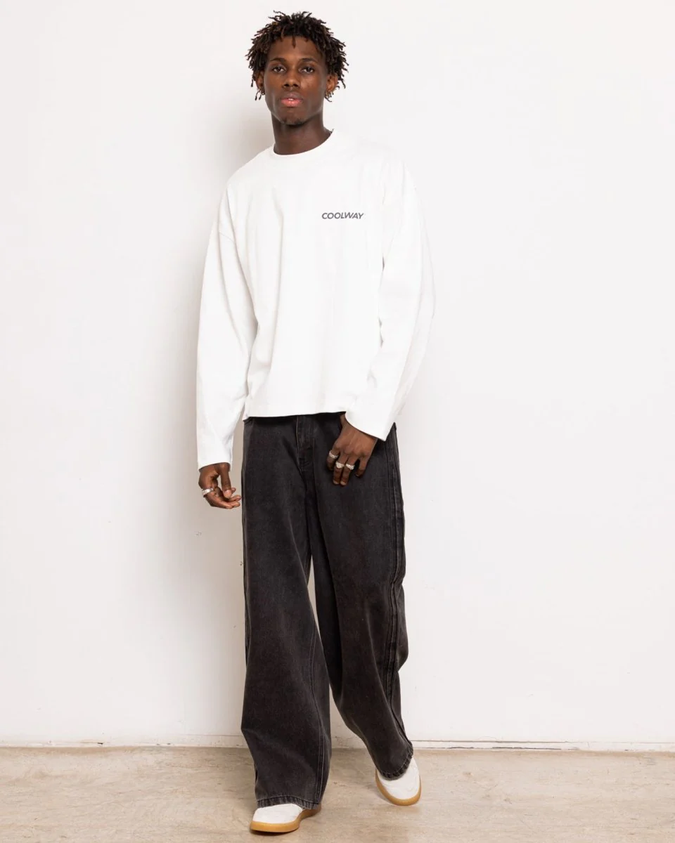 Coolway Frame White Long Sleeve - Camiseta blanca de manga larga - Image 2